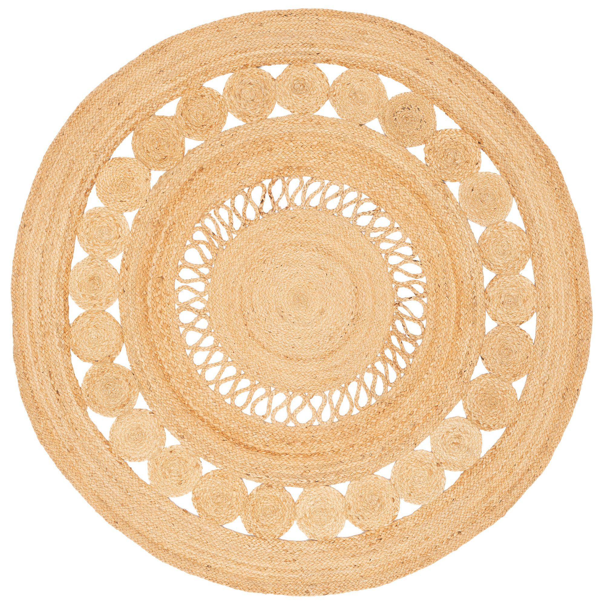 Pergamon Sisalteppich Naturfaser Teppich Jute Salsa Modern Rund, Rund, Höhe günstig online kaufen