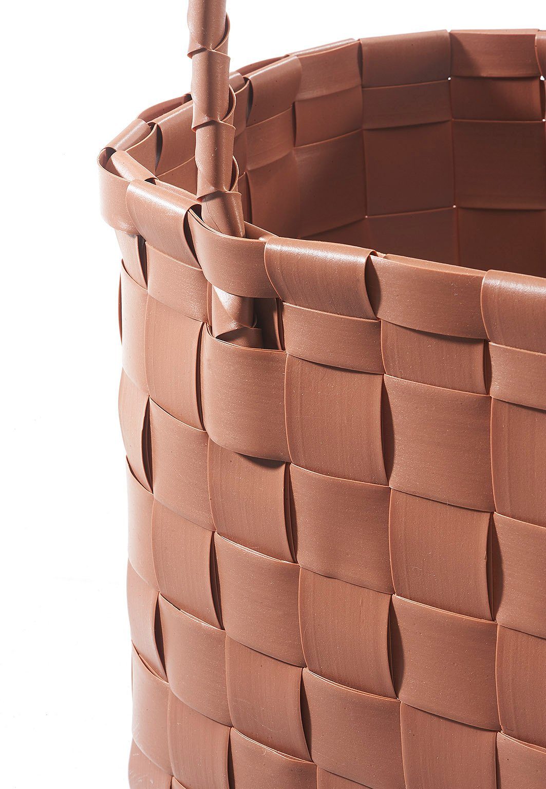 Kobolo Shopper Einkaufstasche TOFFEE XXL aus PE mit PU Henkeln (1 Stück) günstig online kaufen