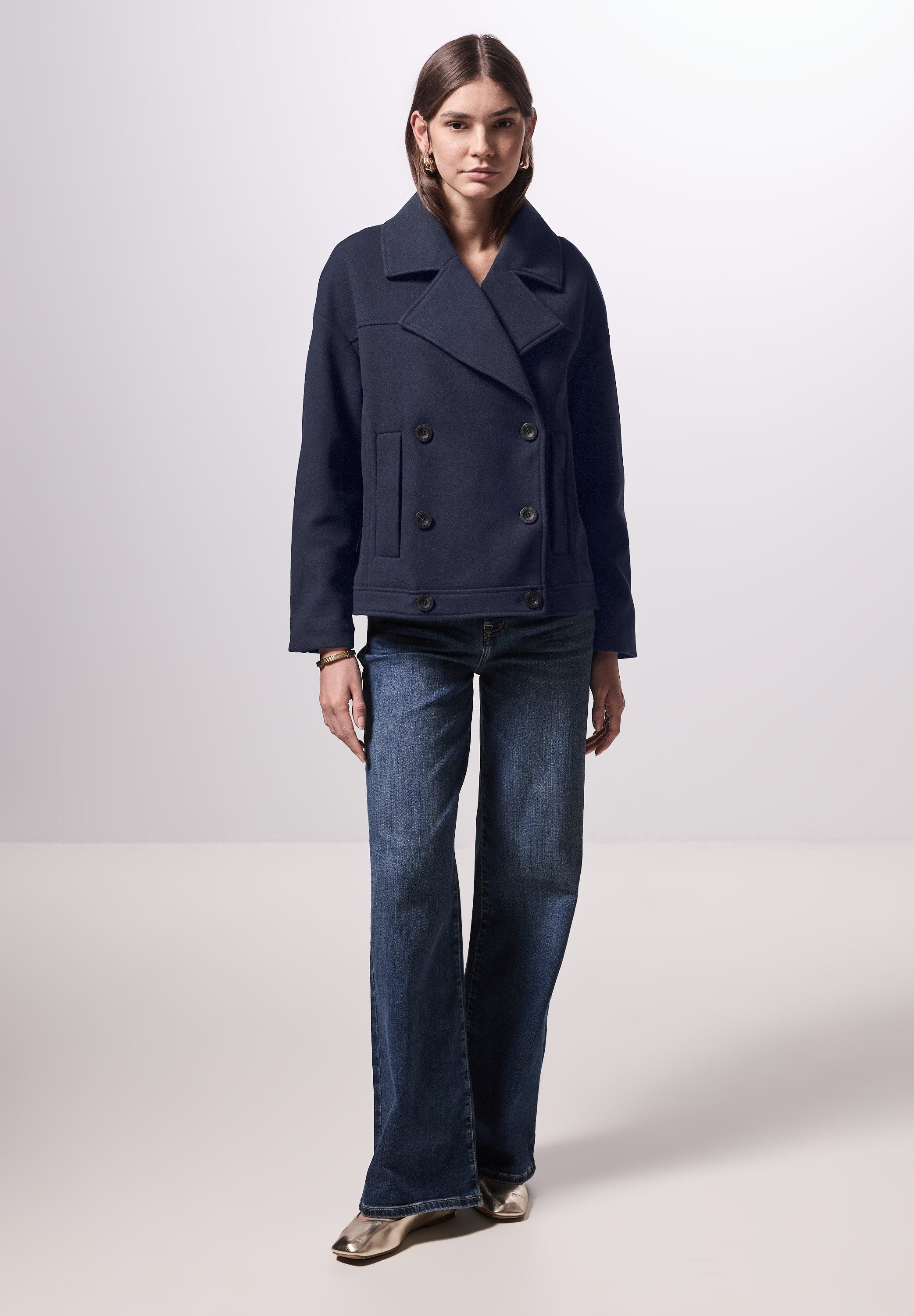 STREET ONE STUDIO Cabanjacke mit Reverskragen