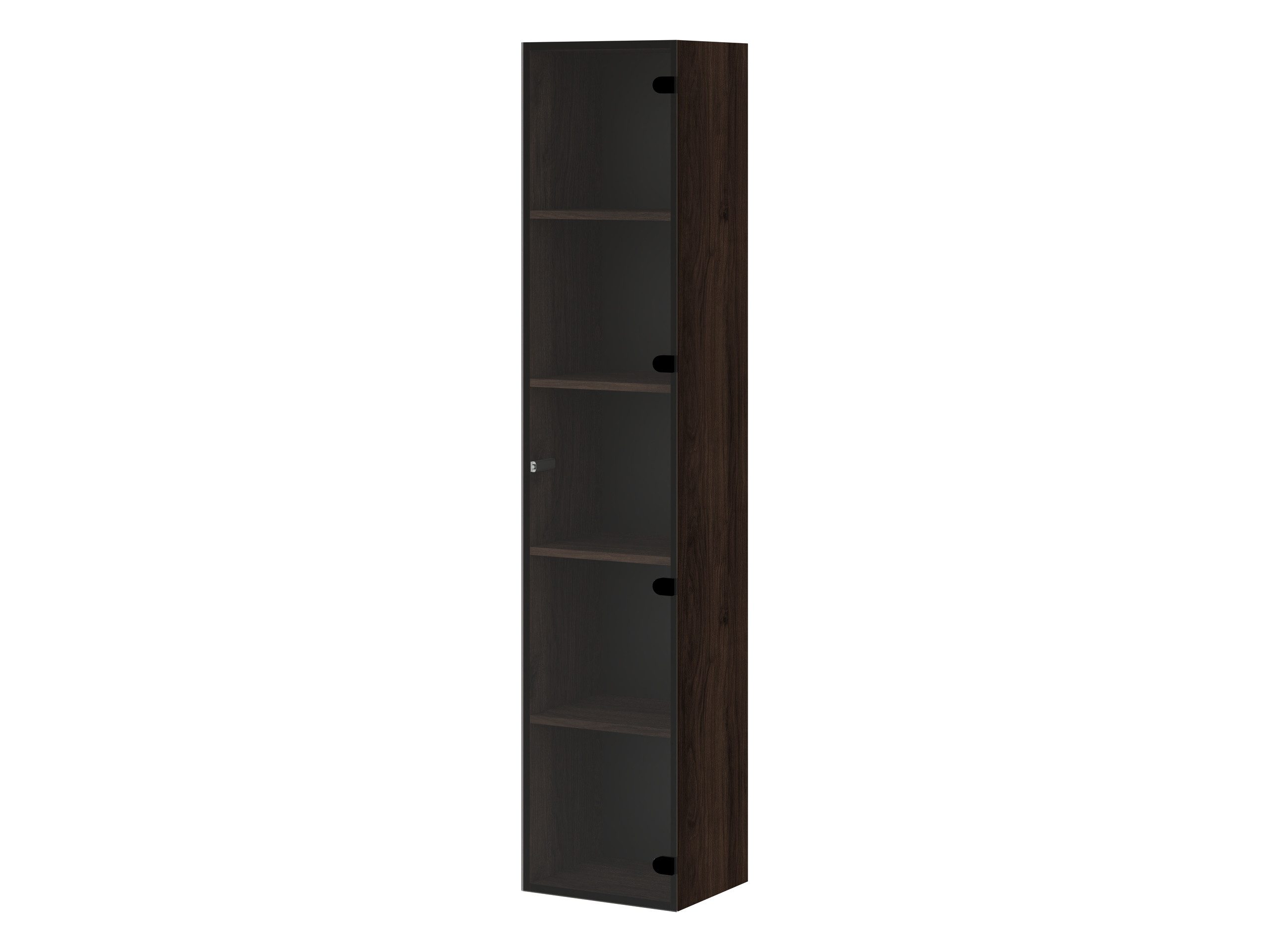 MIRJAN24 Vitrine Govi (mit Drehtür) 35x31x168 cm, Gehärtetes Glas 4 mm