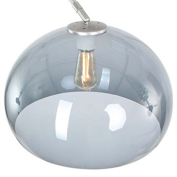 Steinhauer LIGHTING Stehlampe, Bogenleuchte Stehlampe Stehleuchte Wohnzimmerlampe Metall Grau H 205