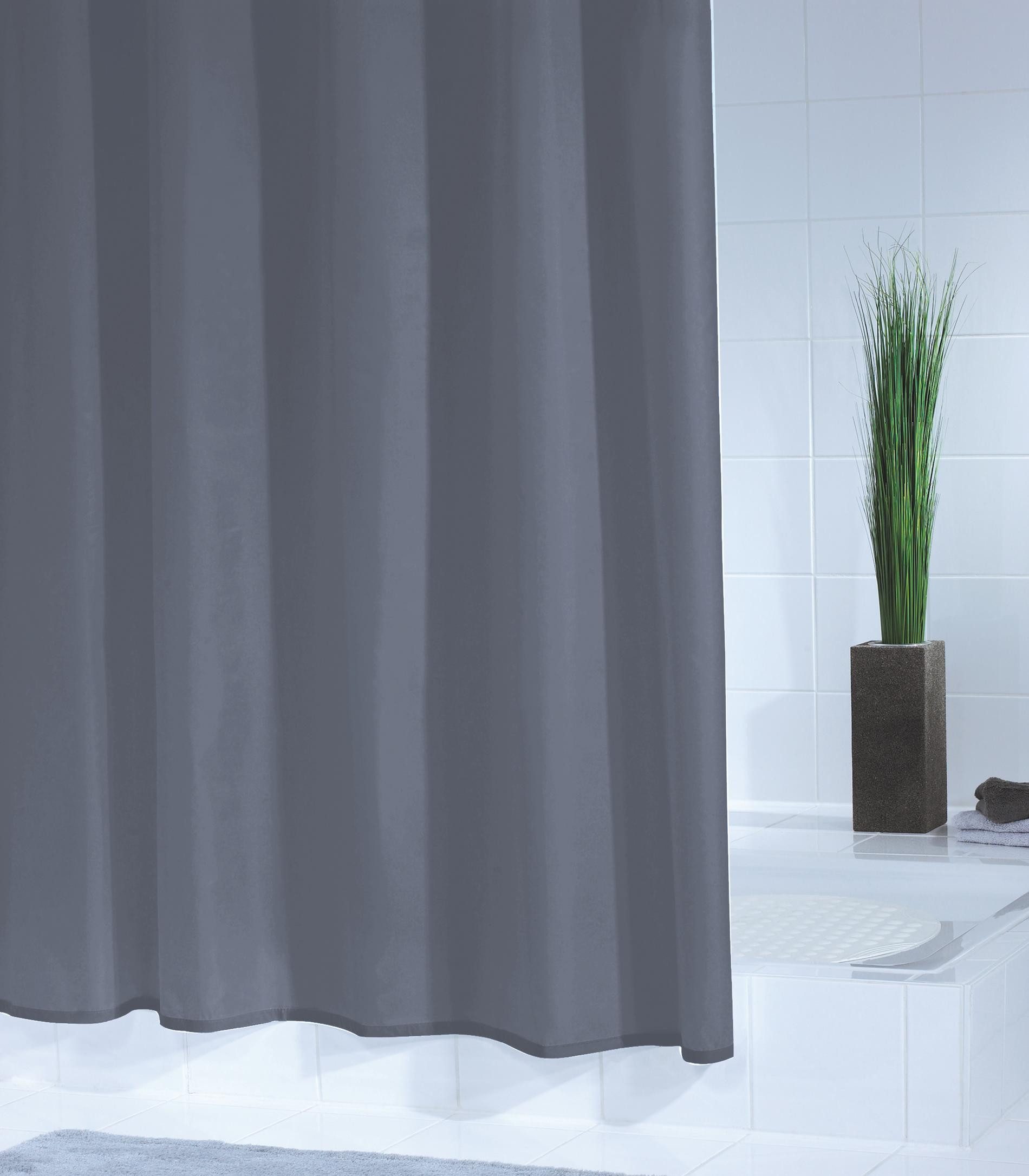 Ridder Duschvorhang Standard grau Breite 180 cm günstig online kaufen