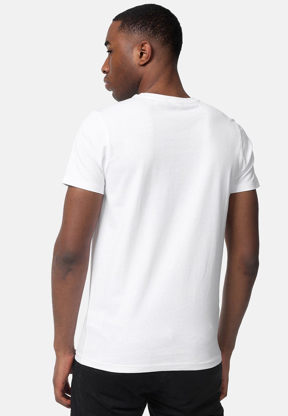 Lonsdale White/Black T-Shirt ELMDON