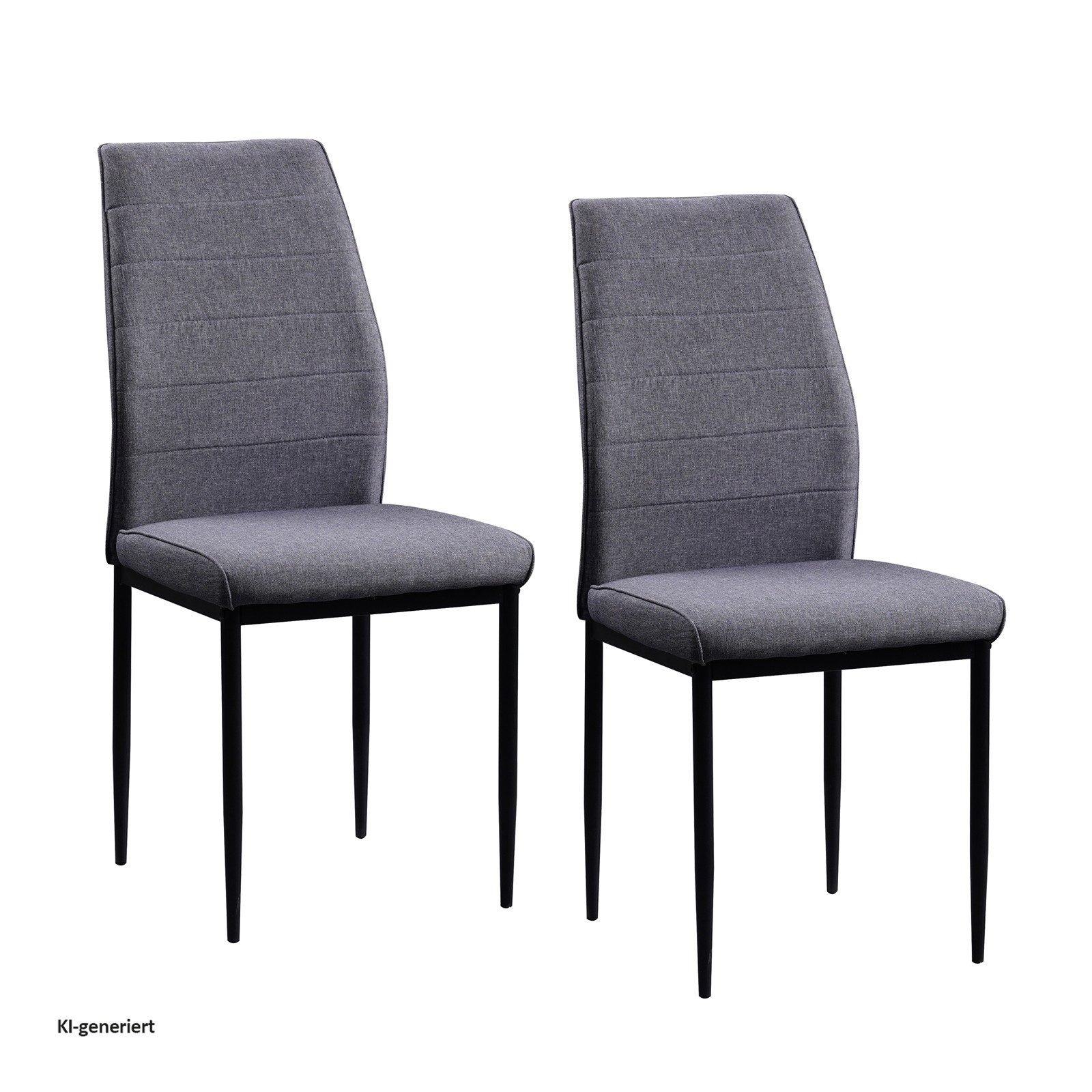 HTI-Living Esszimmerstuhl Stuhl Madison Webstoff Grau (Set, 2 St), Esszimmerstuhl