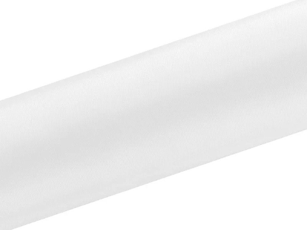 Konfetti Weiß 9m, 0,16 glatt, Satin 1 x partydeco Tischband Rolle