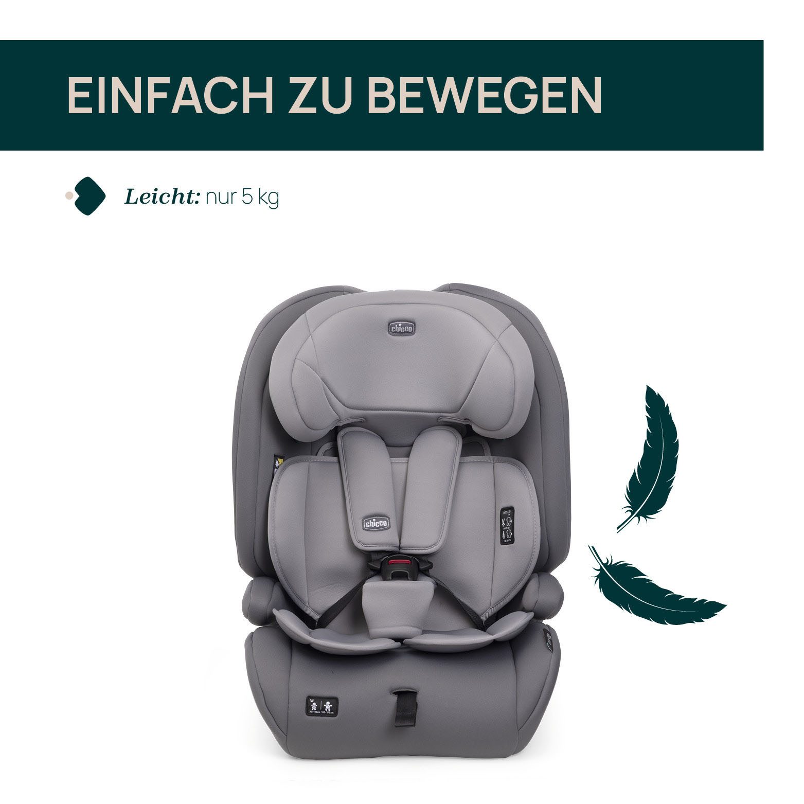 Chicco Autokindersitz Gro-Up I-Size, ab: 15 Monaten, bis: 12 Jahren, ab: 76 cm, bis: 150 cm