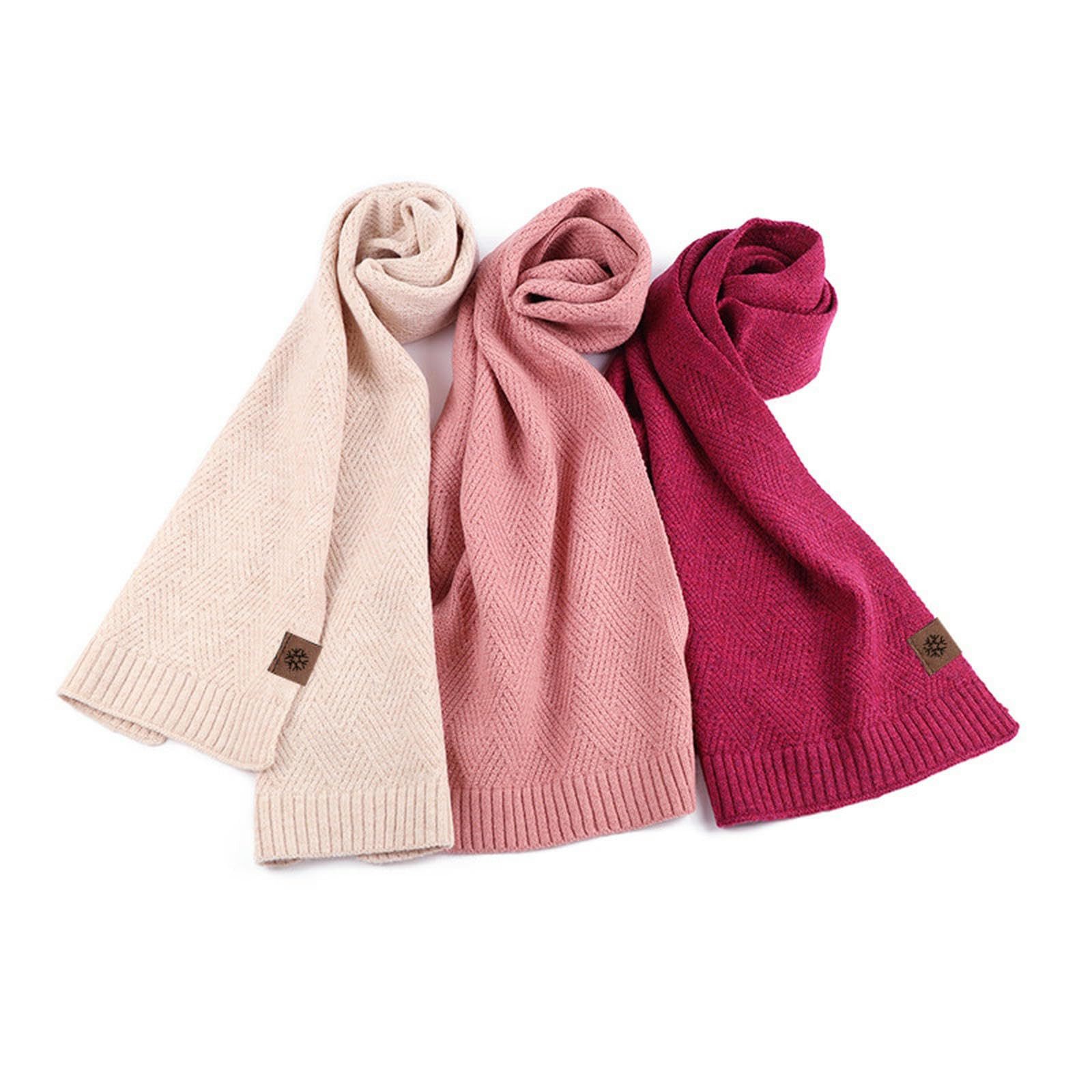 nsihing Modeschal Damen Gestrickter Wollschal Weicher Warmer Winter Einwickelschal, (Ideal für Herbst und Winter), Perfektes Geschenk zu Halloween, Weihnachten  – Bild 3 von 5