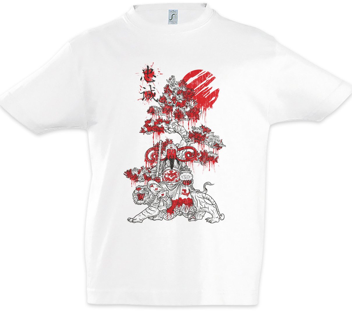 Print-Shirt Bloody Asian Emperor Kinder T-Shirt Kaiser Japan Tattoo Asien Asia