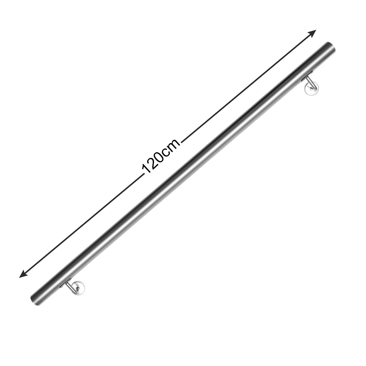 Clanmacy Handlauf Edelstahl Außentreppe Geländer Treppengeländer 50 -200 cm günstig online kaufen