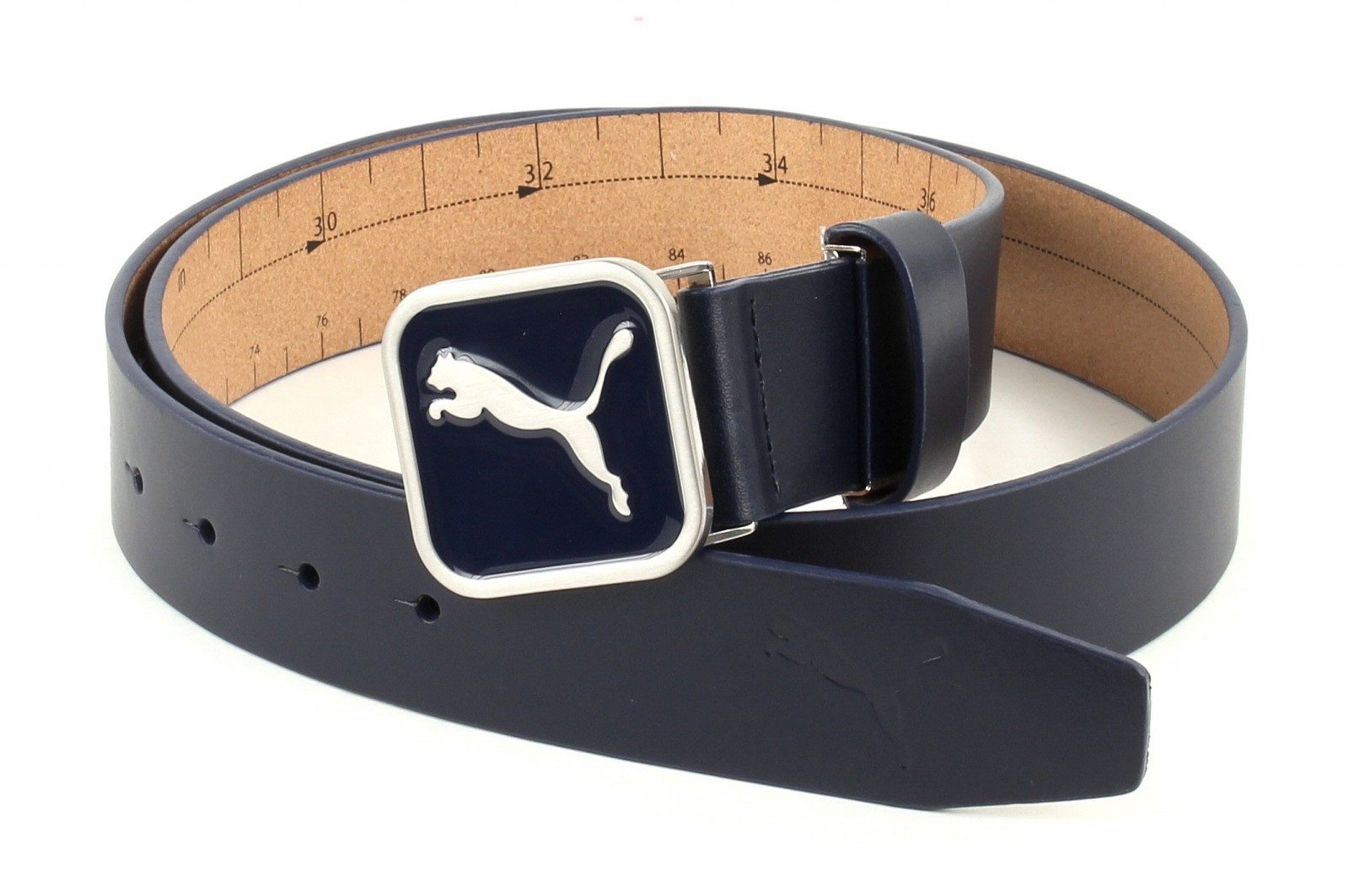 PUMA Ledergürtel Cut-To-Length Square Belt aus echtem Leder