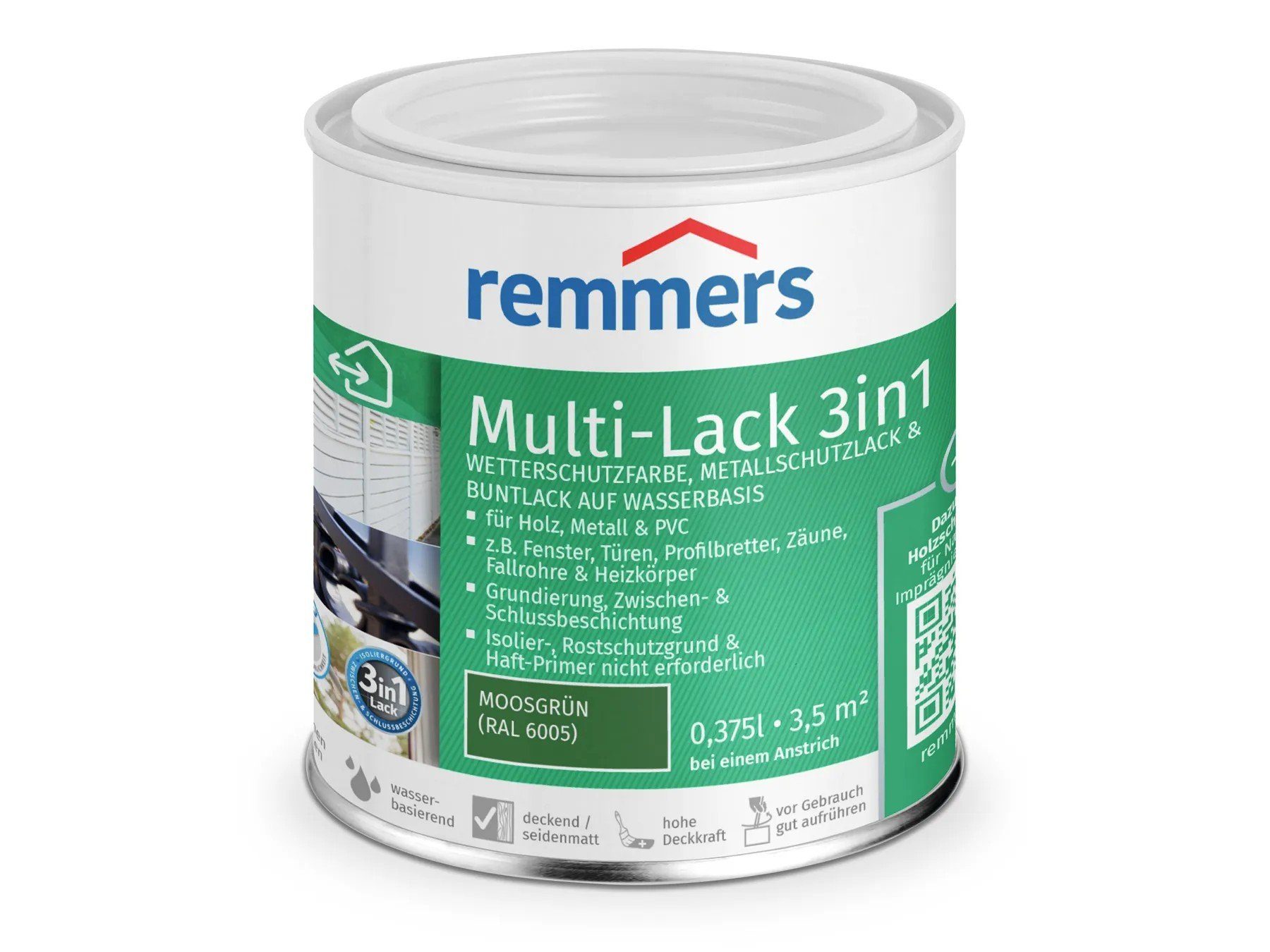 Remmers Lack Multi-Lack 3in1 moosgrün (RAL 6005)