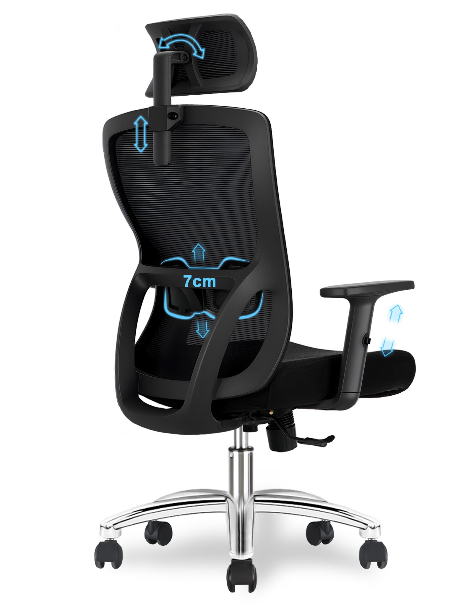 Durrafy Bürostuhl Ergonomischer Stuhl Drehstuhl Schreibtischstuhl günstig online kaufen