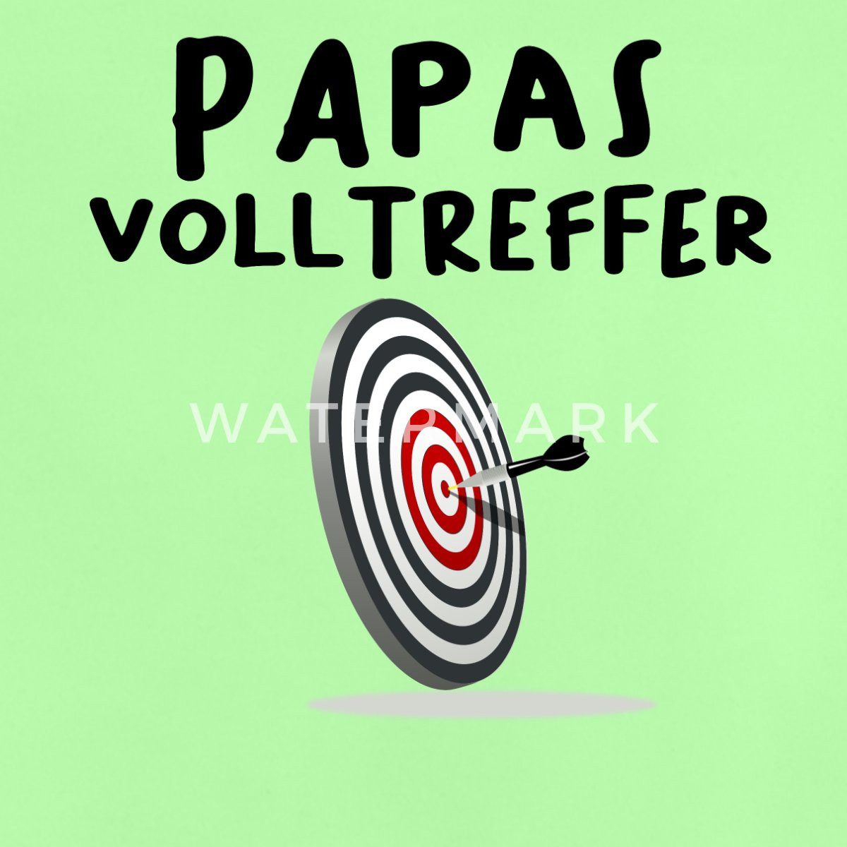 Spreadshirt T-Shirt Papas Volltreffer Dart Nachwuchs Baby Baby Bio-T-Shirt mit Rundhals (1-tlg)