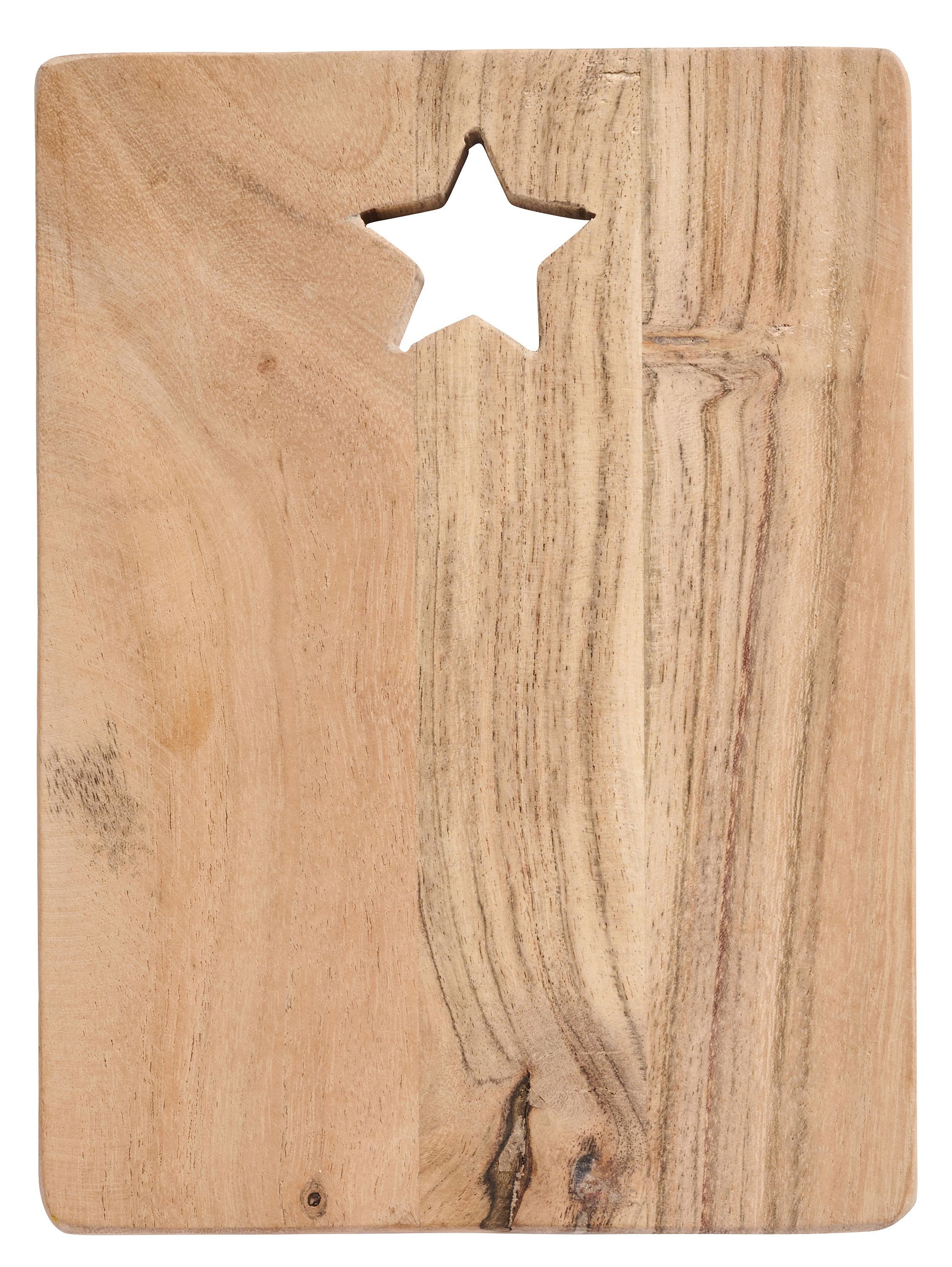 Ib Laursen Servierbrett Ib Laursen - Schneidebrett Servierbrett Vesperbrett 15x20cm Holz
