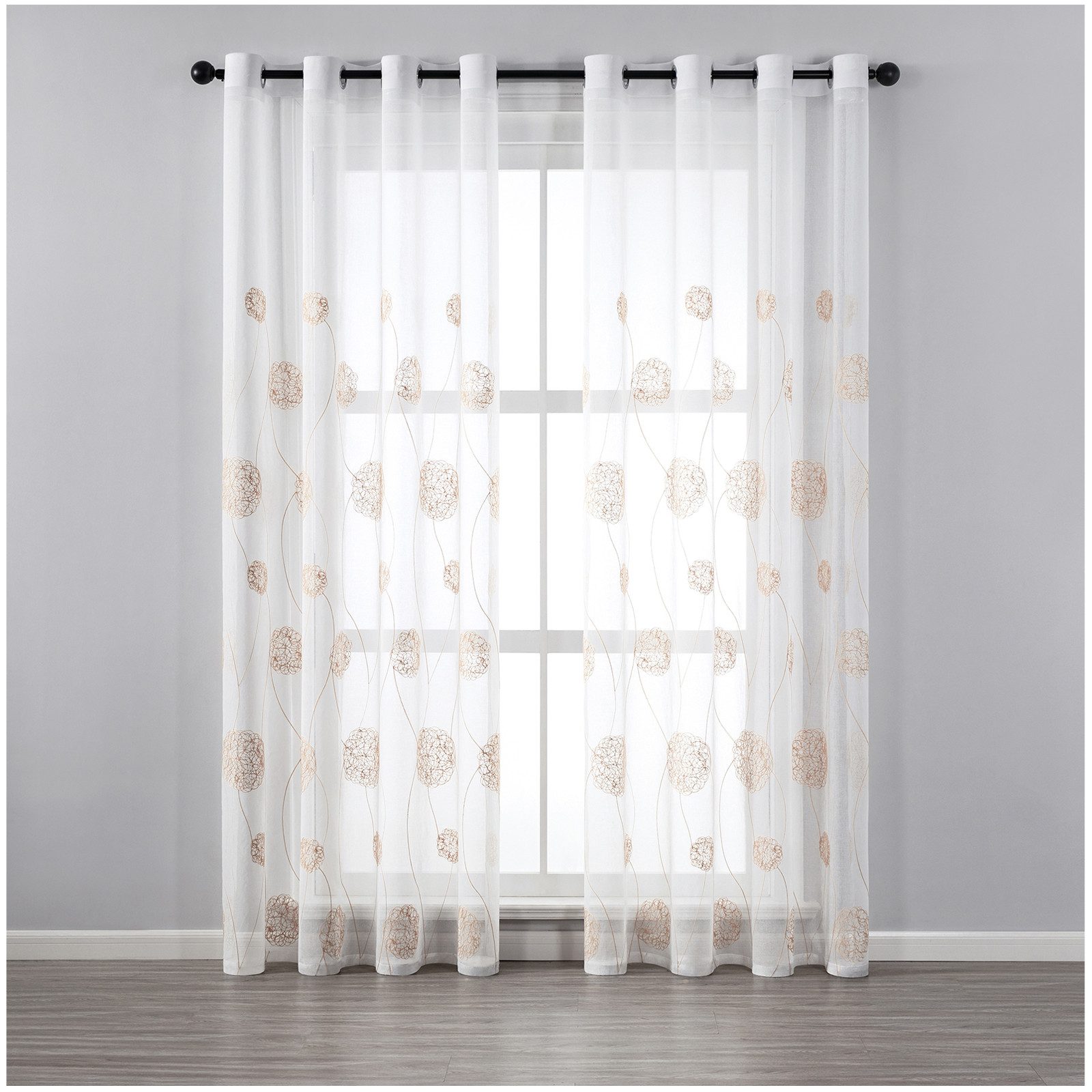 Qelus Vorhang 2er Set Sheer Voile günstig online kaufen