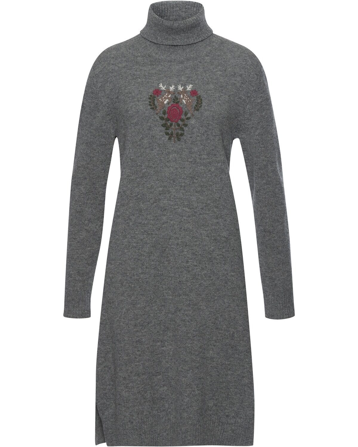 Strickkleid Strickkleid mit Hirschmotiv
