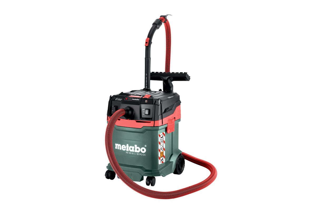 Metabo Professional Nass-Trocken-Akkusauger AS 36-18, mit Beutel, Staubklasse L, PC-CC, incl. Zubehör