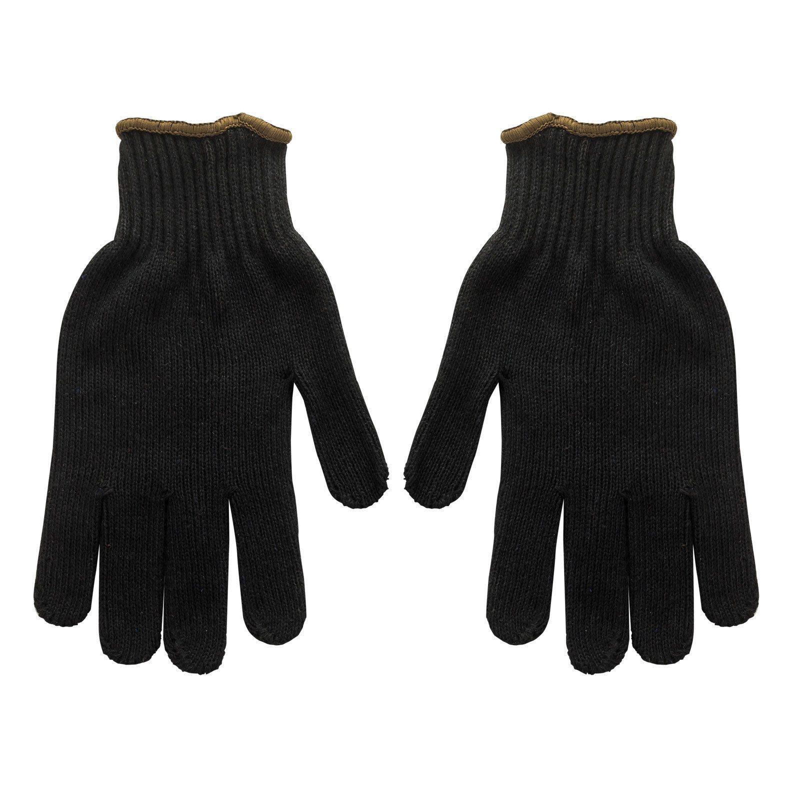 DEMA Strickhandschuhe Strickhandschuhe mit Noppen schwarz Gr. 10