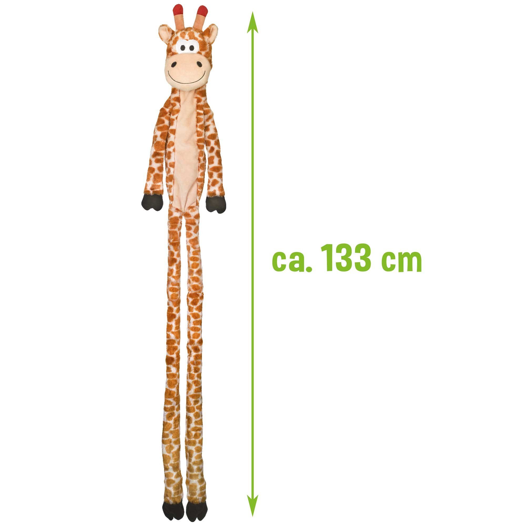 Nobby Tierkuscheltier Giraffe XL - Hundespielzeug - 113 m lang, Plüsch, (1-tlg) Mit 1 Quietscher