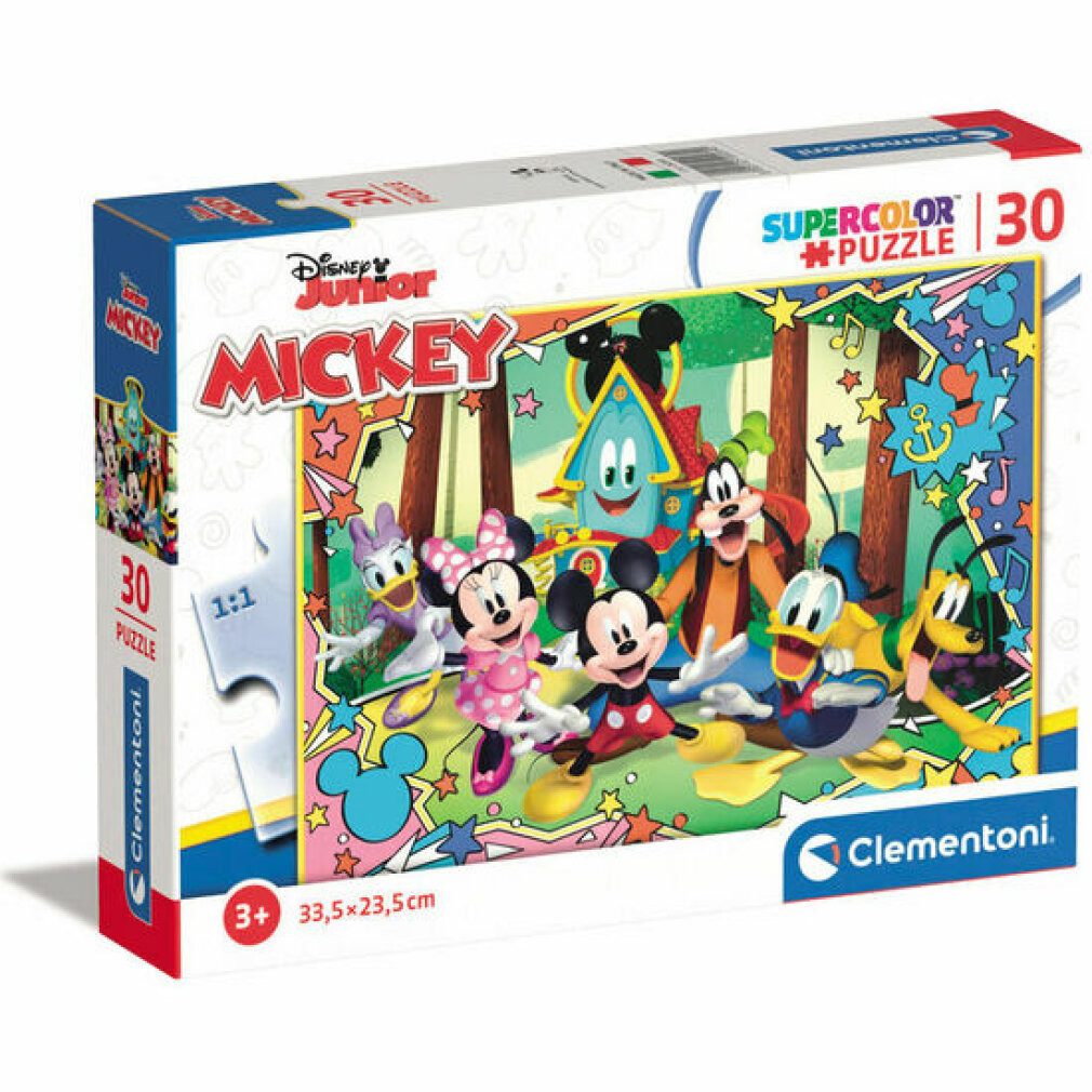 Clementoni® Puzzle Disney Mickey-Puzzle 30 Stück, Puzzleteile