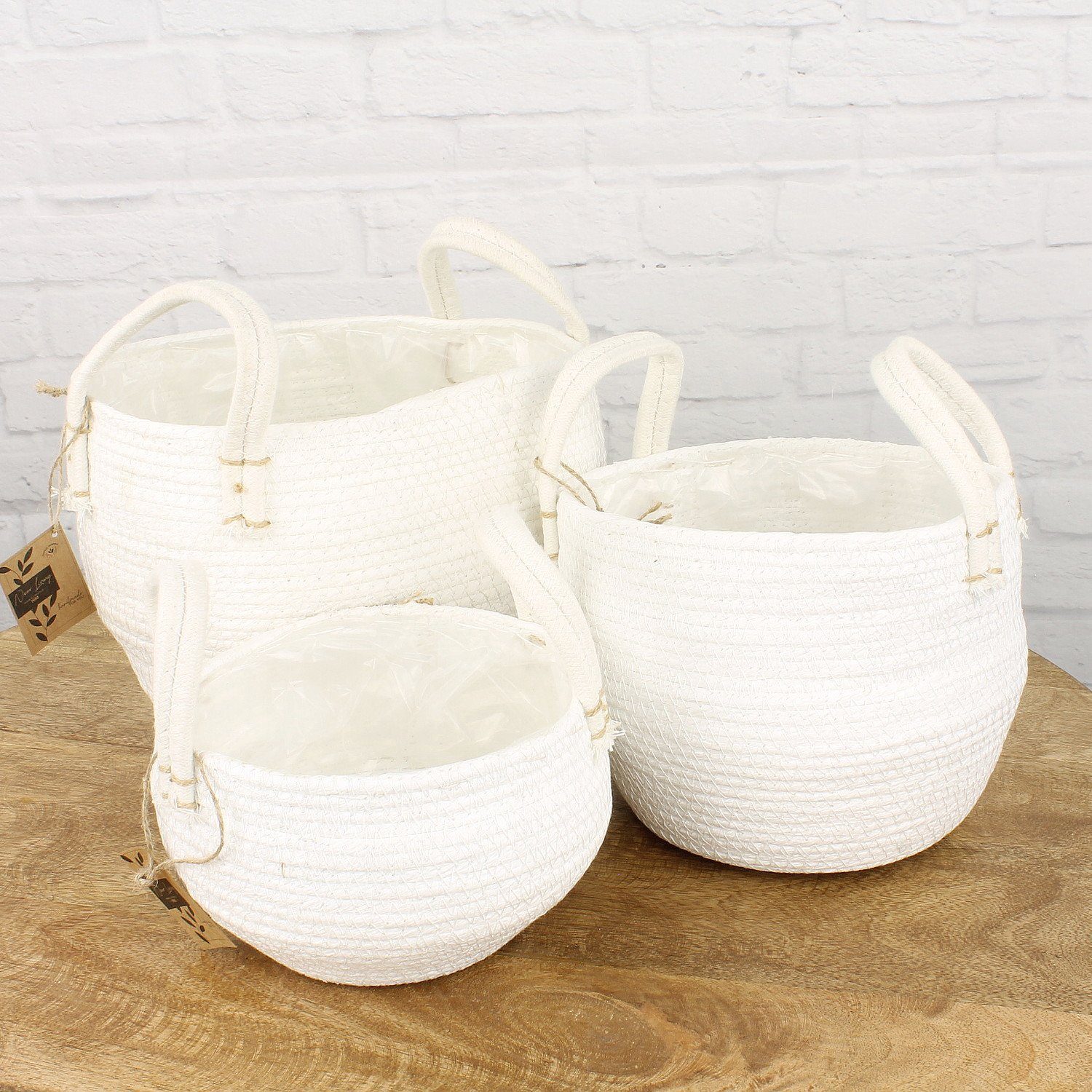 Macosa Home Pflanzkübel Pflanzkorb 3er Set günstig online kaufen