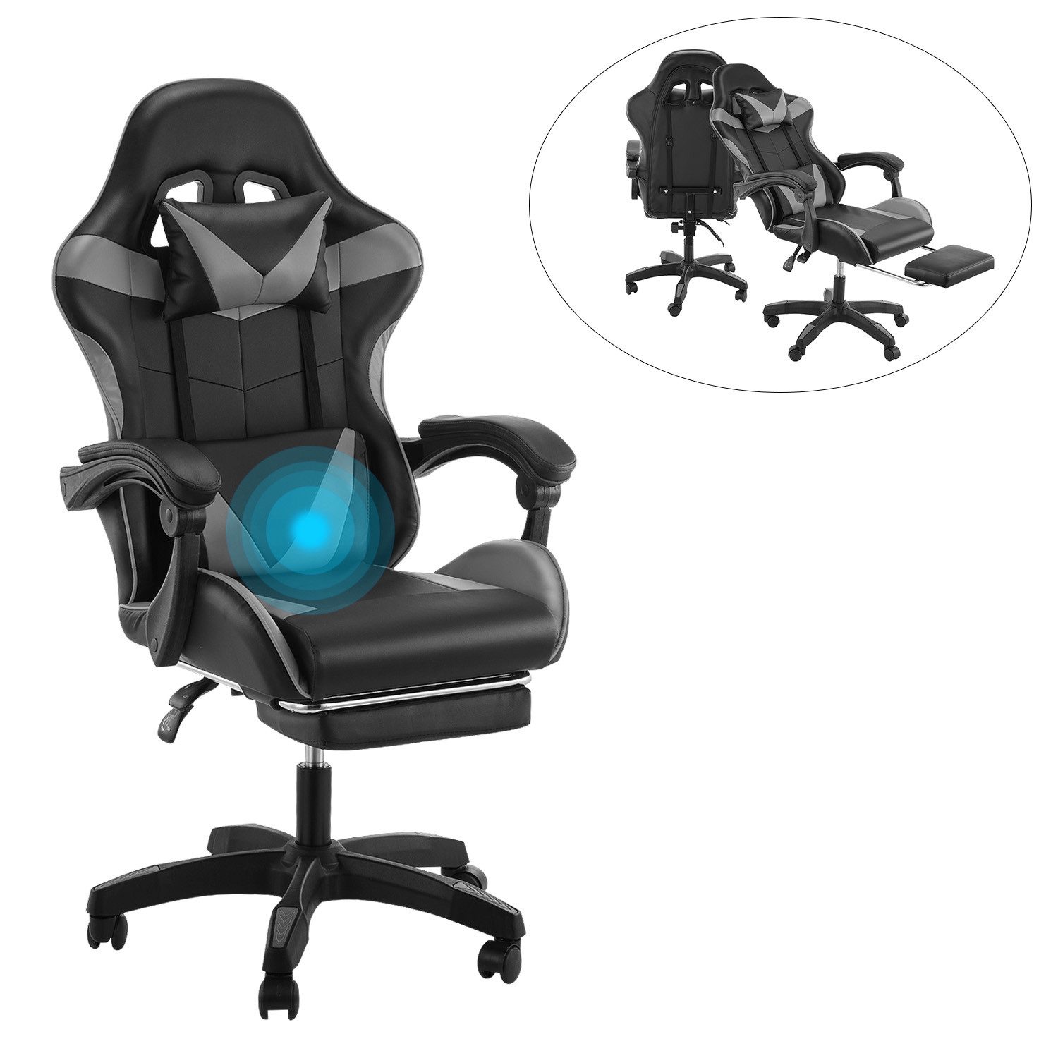 LOVONLIVE Gaming Chair Ergonomischer Gaming Stuhl günstig online kaufen