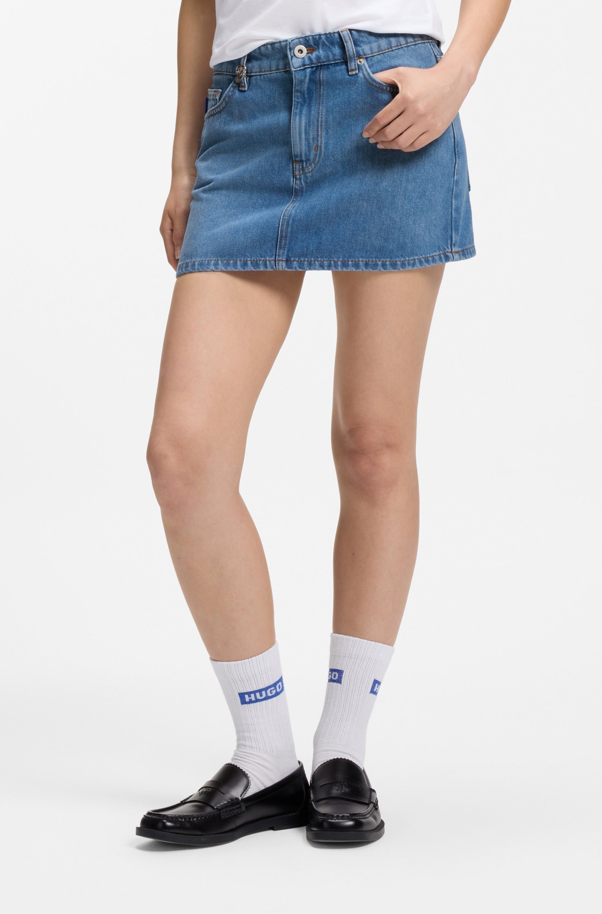 HUGO Jeansrock Galanie in Mini Länge, Mid Rise – Bild 2 von 5