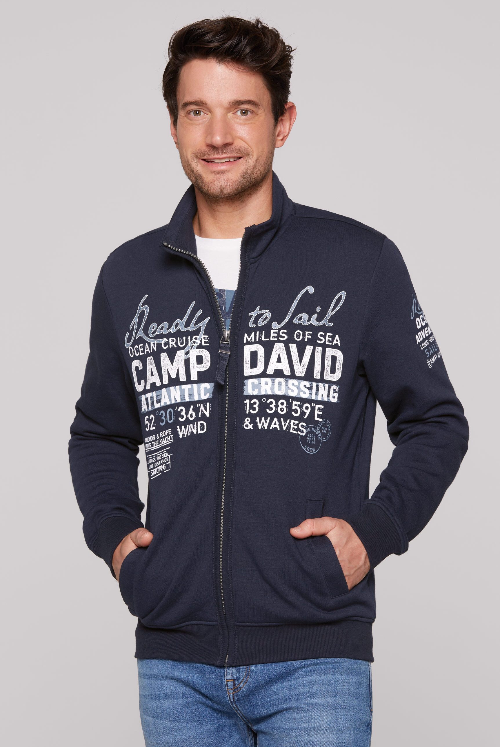Fabelhafte Camp David Sweatjacke Herren Ebenbild