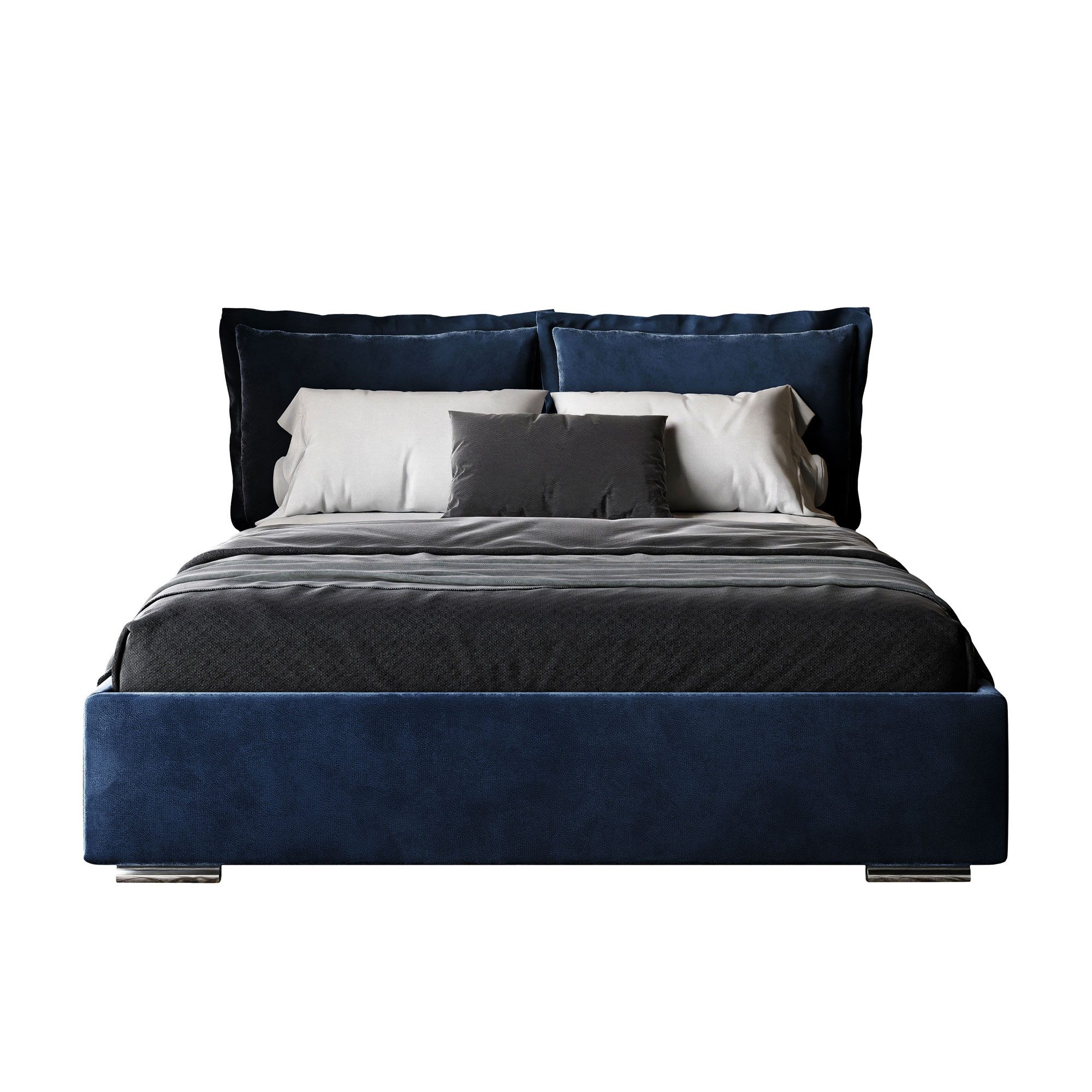 Lookway Polsterbett VILANO mit Bettkasten – elegantes und funktionales Schlafzimmermöbel (Bett mit Metallgestell), mit Bettkasten