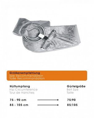 Caspar Taillengürtel GU246 elastischer breiter Damen Stretch Taillengürtel mit Gummizug