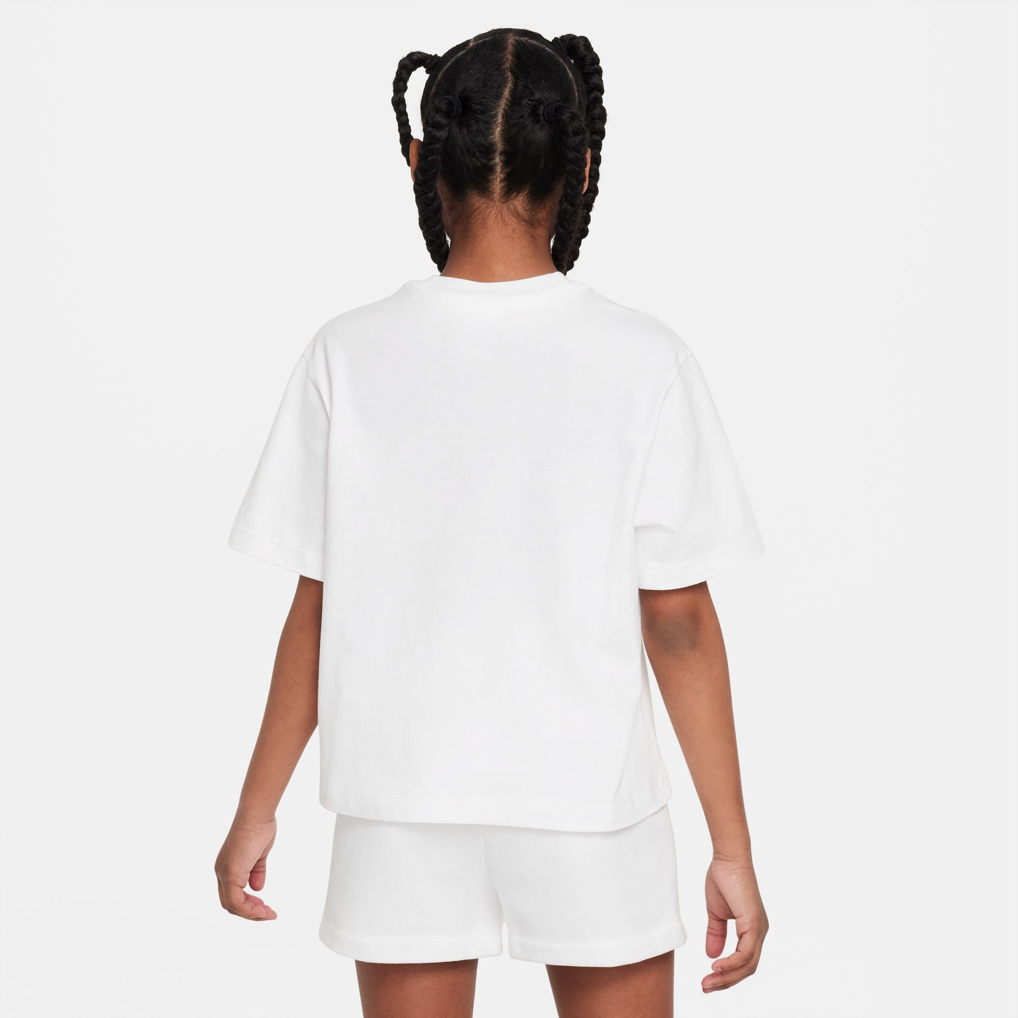 Sleeve NSW BOXY WHITE - Kinder Sportswear Short PRNT für Nike G TEE T-Shirt