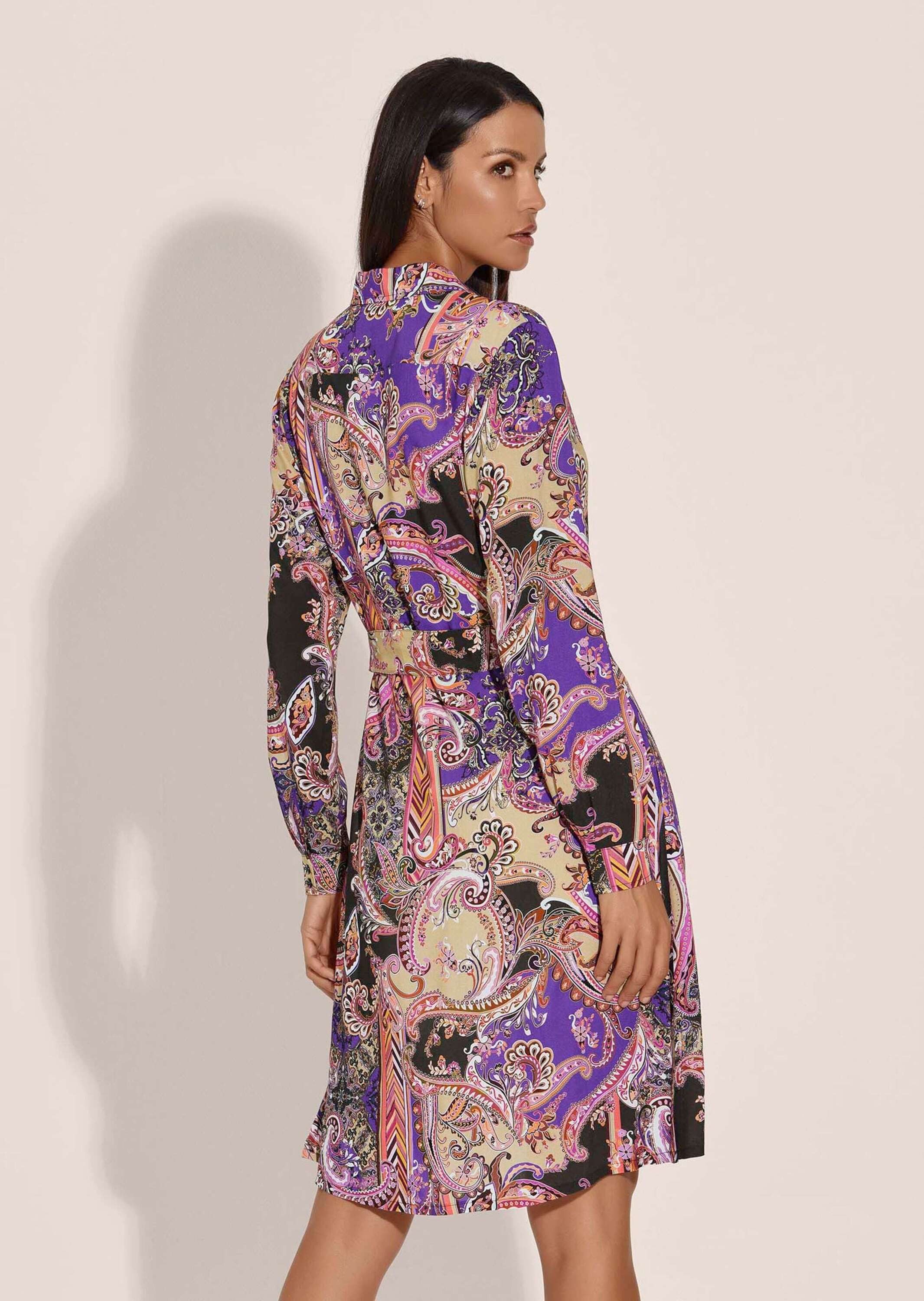 MADELEINE Midikleid Schwungvolles Sommerkleid mit Unikat-Print