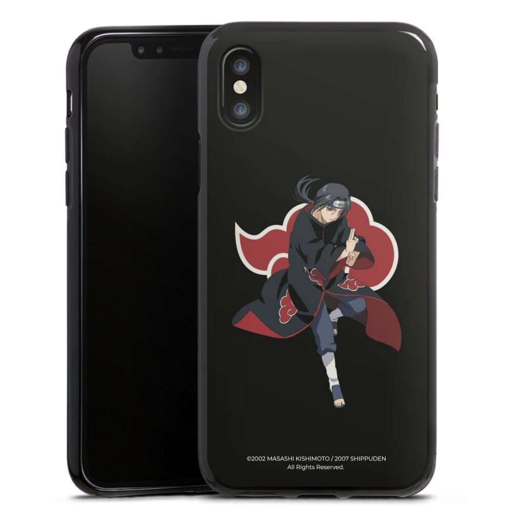 DeinDesign Handyhülle Itachi Uchiha Offizielles Lizenzprodukt Naruto Shippuden, Apple iPhone X Silikon Hülle Bumper Case Handy Schutzhülle