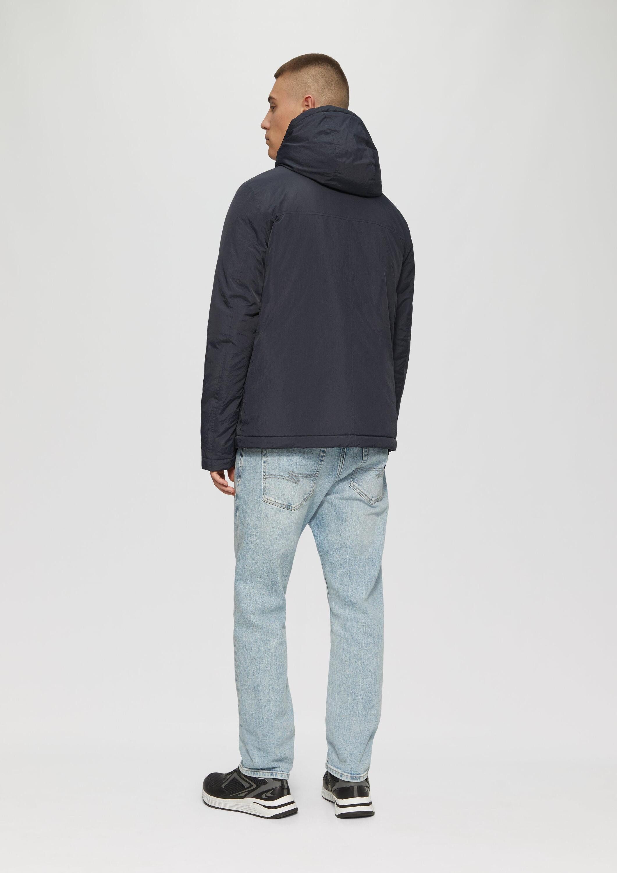 QS Funktionsjacke Outdoor-Jacke Wattierte Übergangsjacke mit Kapuze