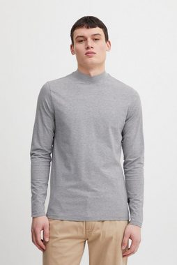 Casual Friday Longsleeve Langarm Oberteil mit Stehkragen THEO 5672 in Grau-2