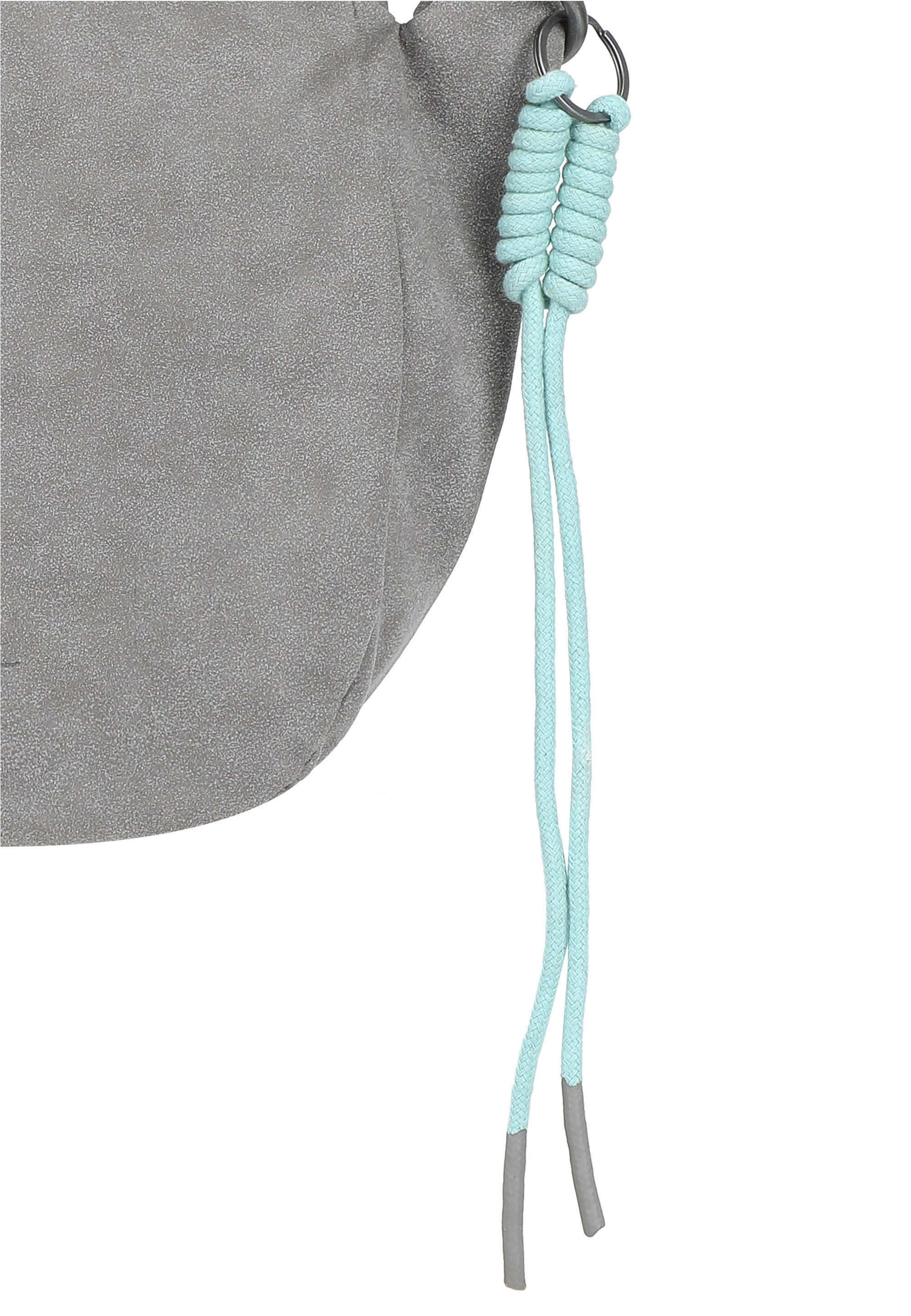 Fritzi aus Preußen Schultertasche Sue02 Suede Jacky Soft Dark Anthra, mit modischer Kordelschnur