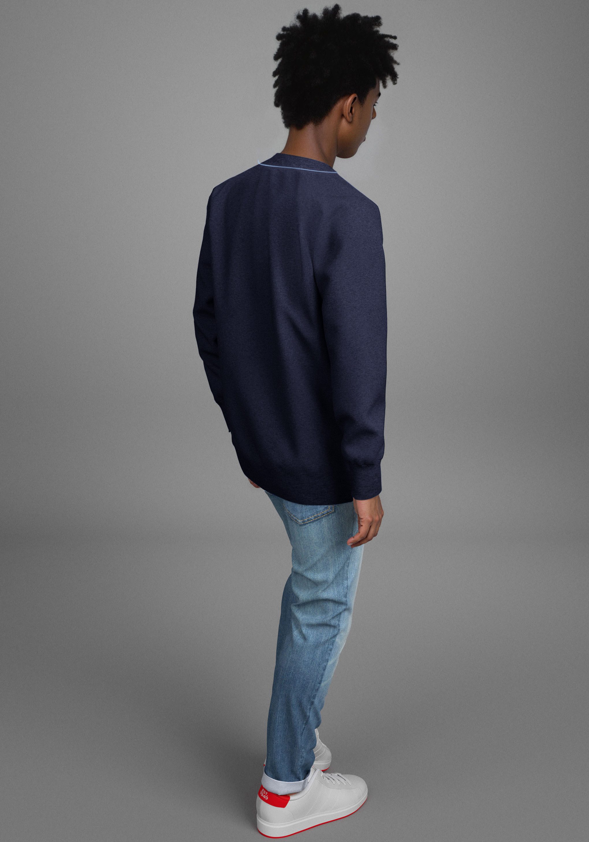KIDSWORLD Sweatshirt Rundhals Sweatshirt Basic Sweater