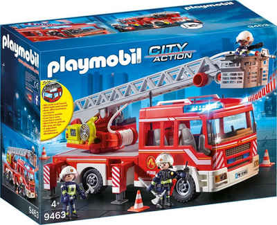 Playmobil® Konstruktions-Spielset Feuerwehr-Leiterfahrzeug (9463), City Action, Made in Germany