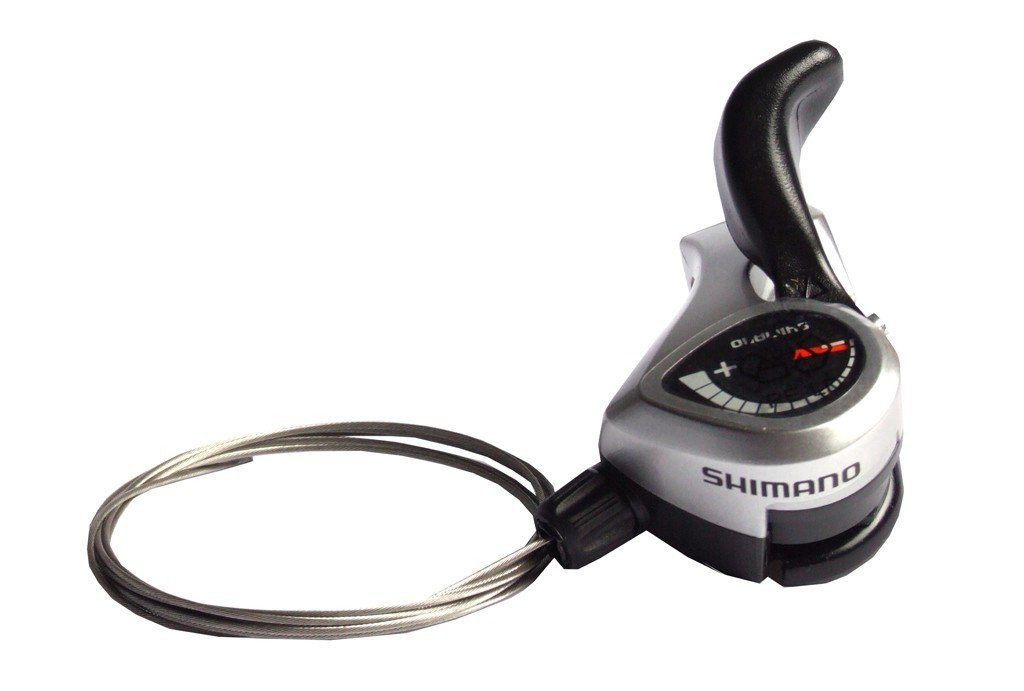 Shimano Schaltwerk Daumenhebel Shimano Tourney SL-TX50, silber, 3-fach, links, Microrast