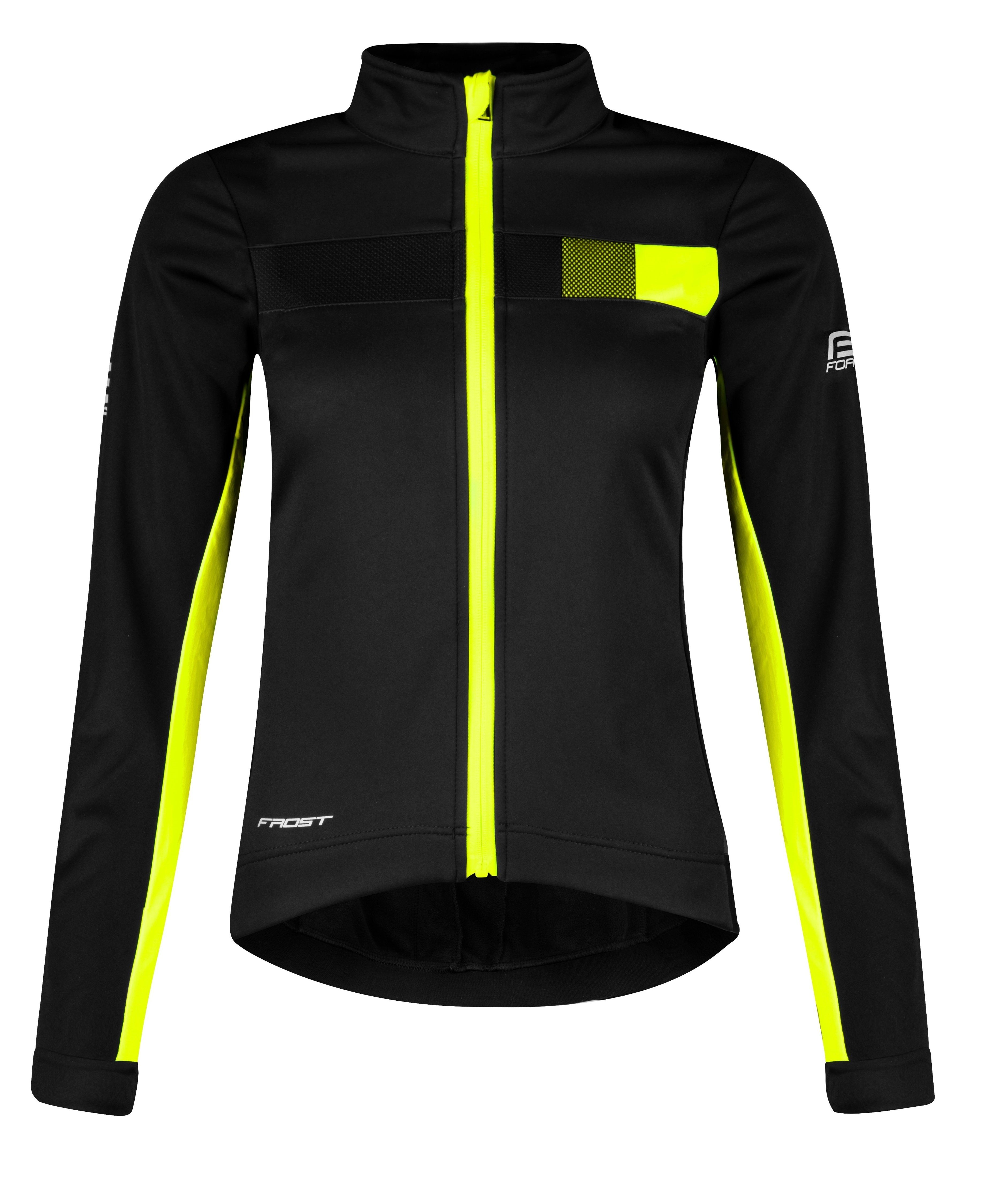 FORCE Fahrradjacke Jacke F FROST LADY Softshell Winter, schwarz-fluo -5 °C bis +5 °C