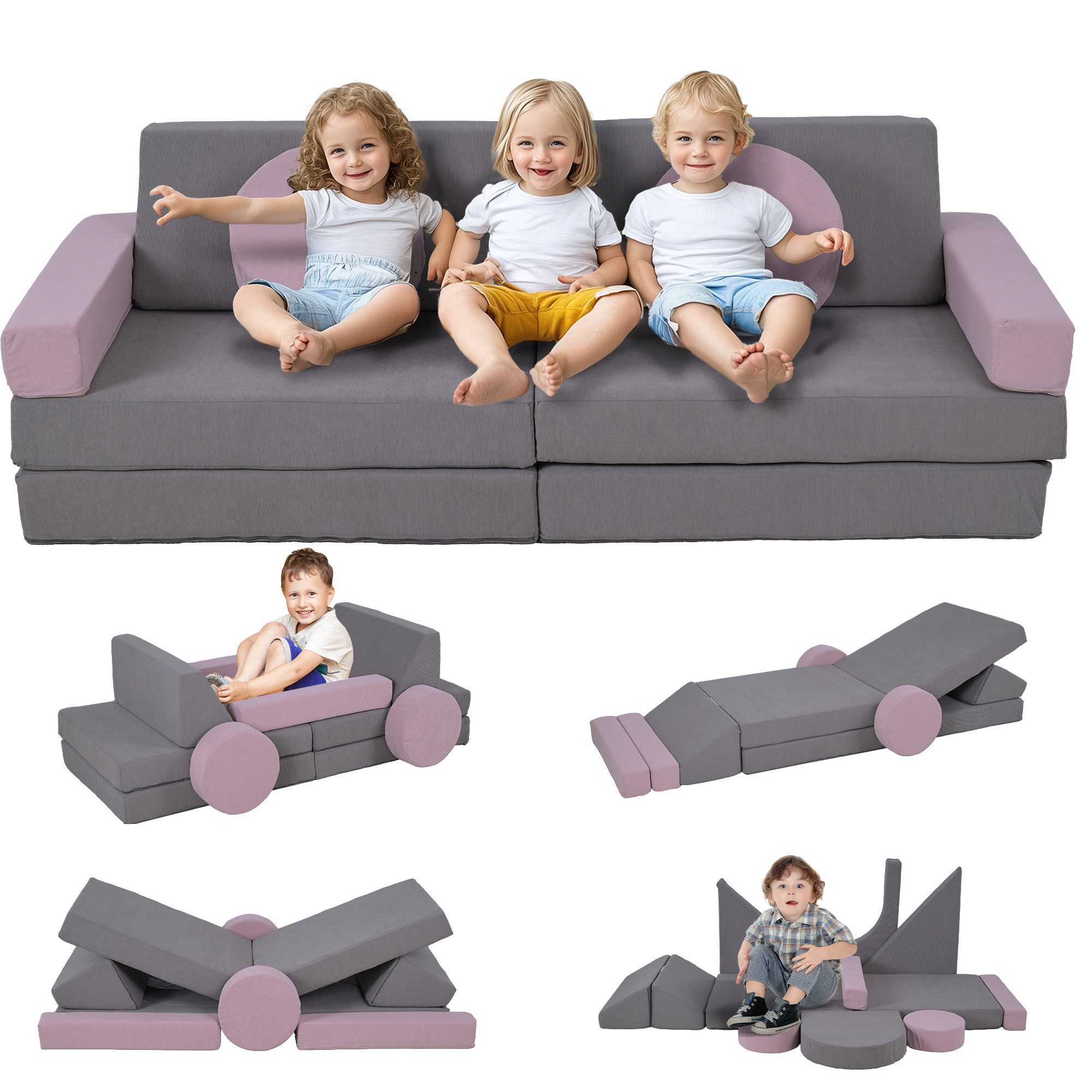 AIYAPLAY 12-Teilige, aus Schaumstoff Spielbausteine, (Spielsofa, günstig online kaufen