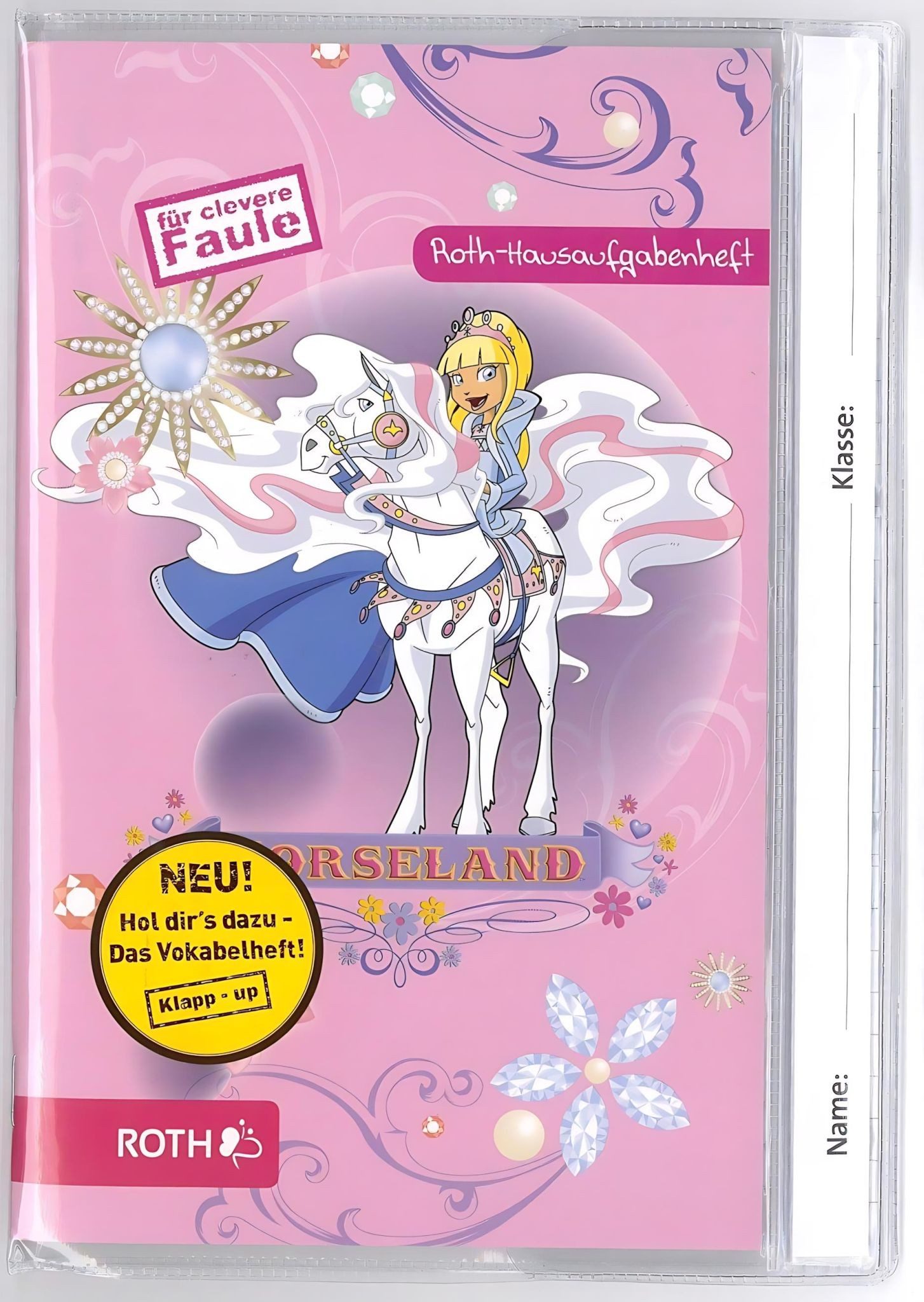 Roth Schulheft Roth-Hausaufgabensheft Lizenz für clevere Faule, Horseland A5, 1 Woche