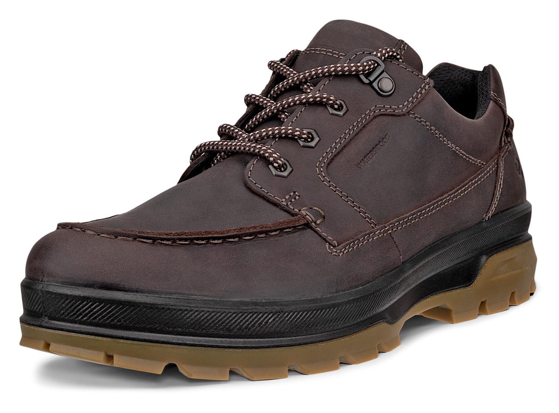 Ecco Rugged Track Wp Moc Toe Schnürschuh Sneaker, Outdoorschuh mit waterproof-Ausstattung