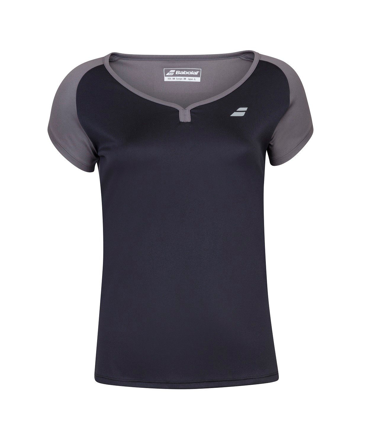 Babolat Tennisshirt Play Club Cap Sleeve 2021 schwarz Damen