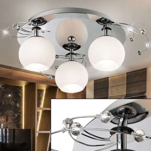 Esto LED Kugelleuchte, Deckenleuchte Glas Deckenlampe