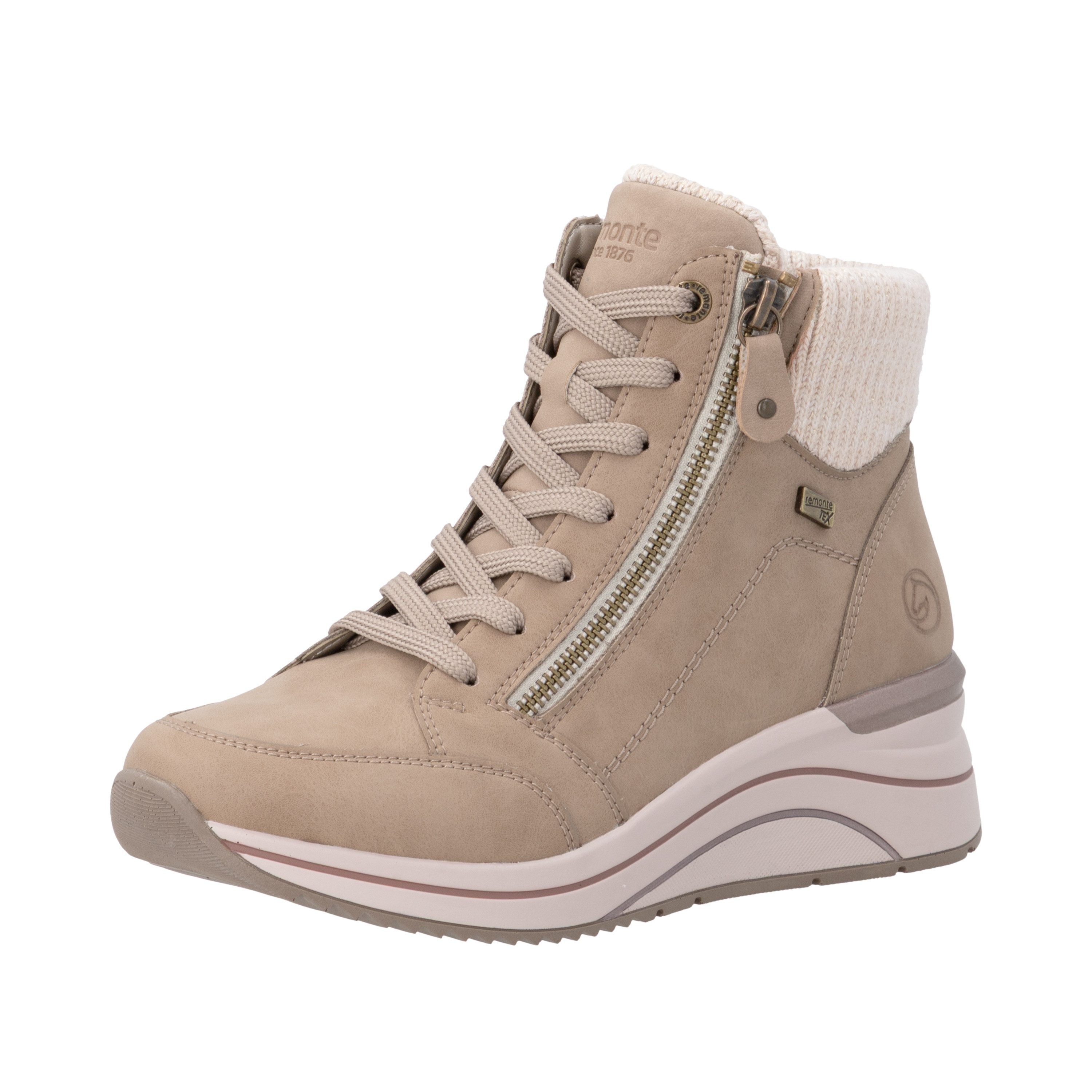 Remonte Keilstiefelette Keilboots, Schnürstiefelette mit wasserabweisender TEX-Membrane