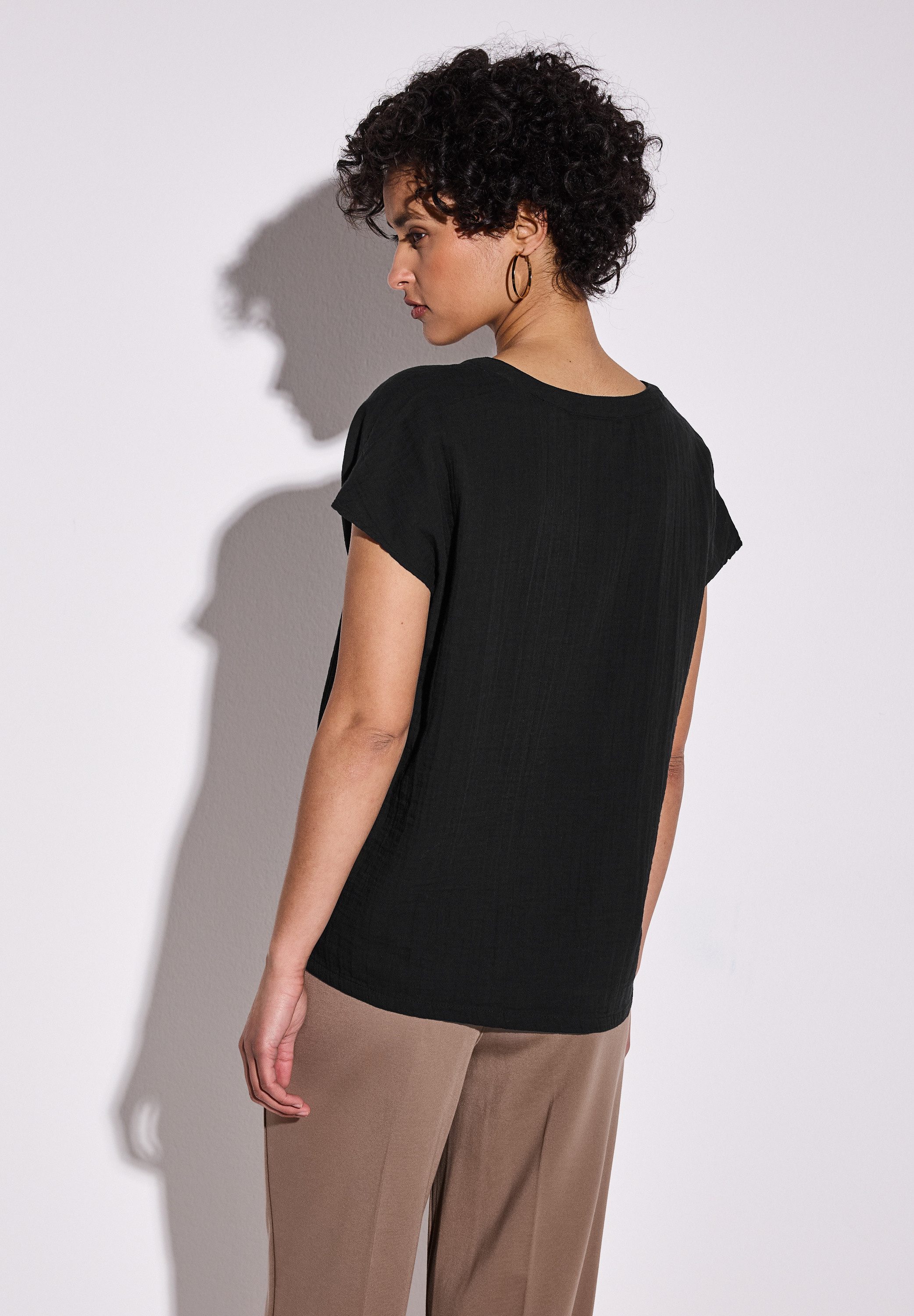 STREET ONE Hemdbluse, aus reiner Baumwolle günstig online kaufen