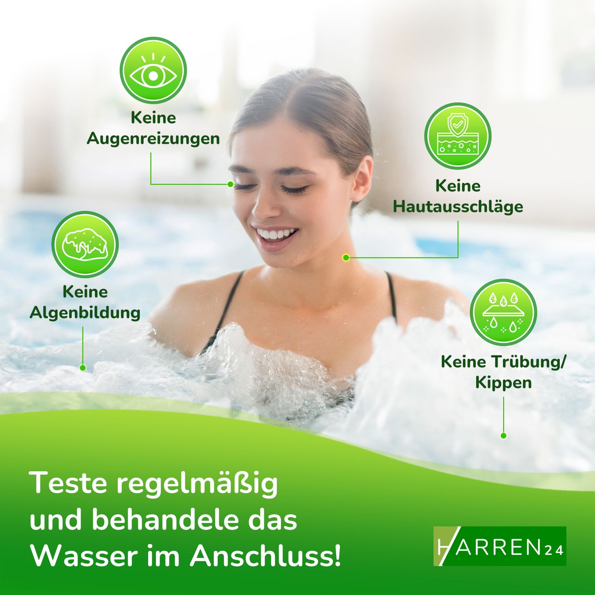harren24 Pooltester Test-Tabletten RAPID für pH-Wert und freies Chlor 2x50 Stück, Pool, je 50 Stück DPD 1 + Phenol Red – Bild 5 von 5