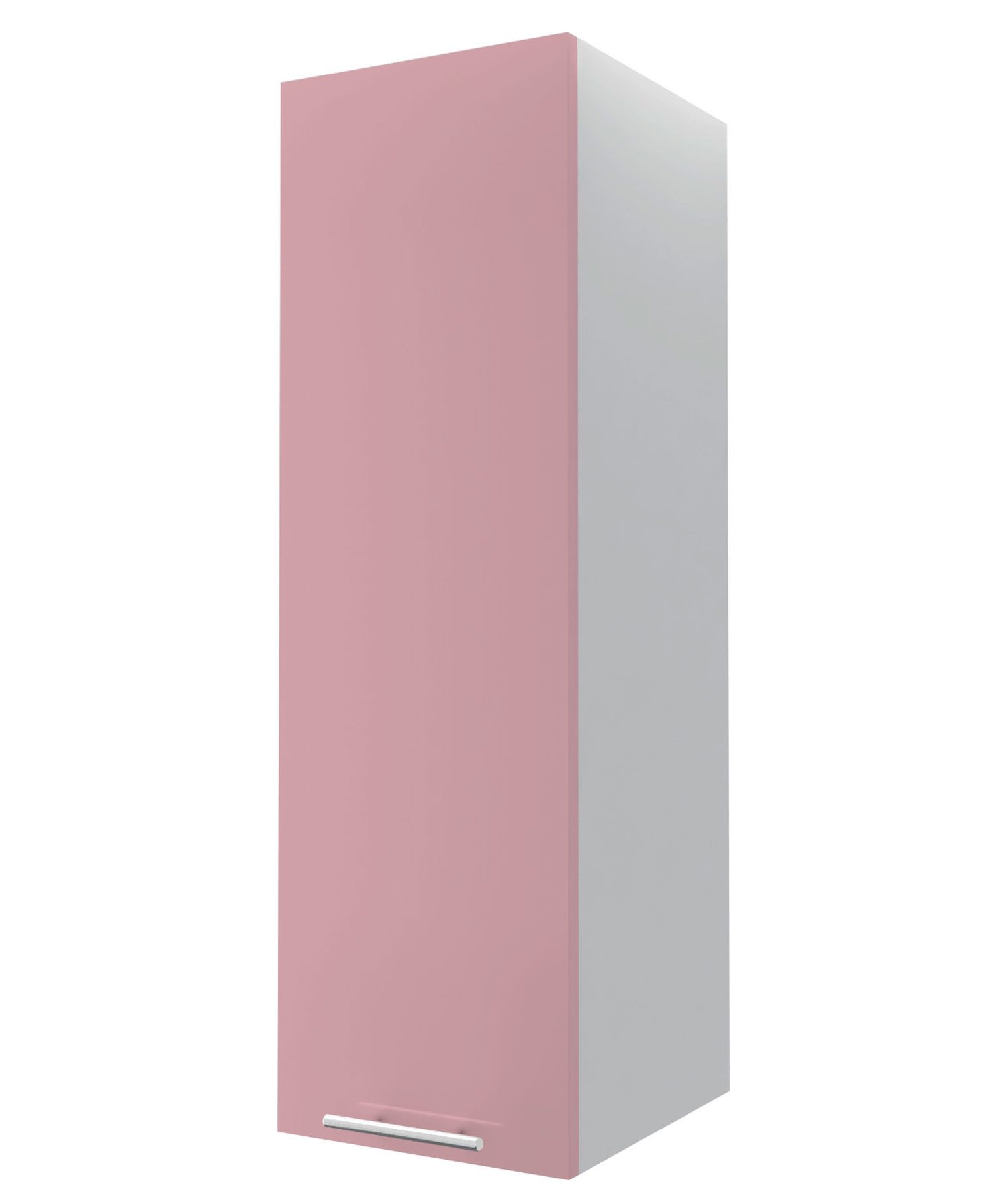 Feldmann-Wohnen Mehrzweckschrank Brerra (Brerra, 1-St., Küchenschrank) 30x33x96cm grau / hellrosa 1-türig