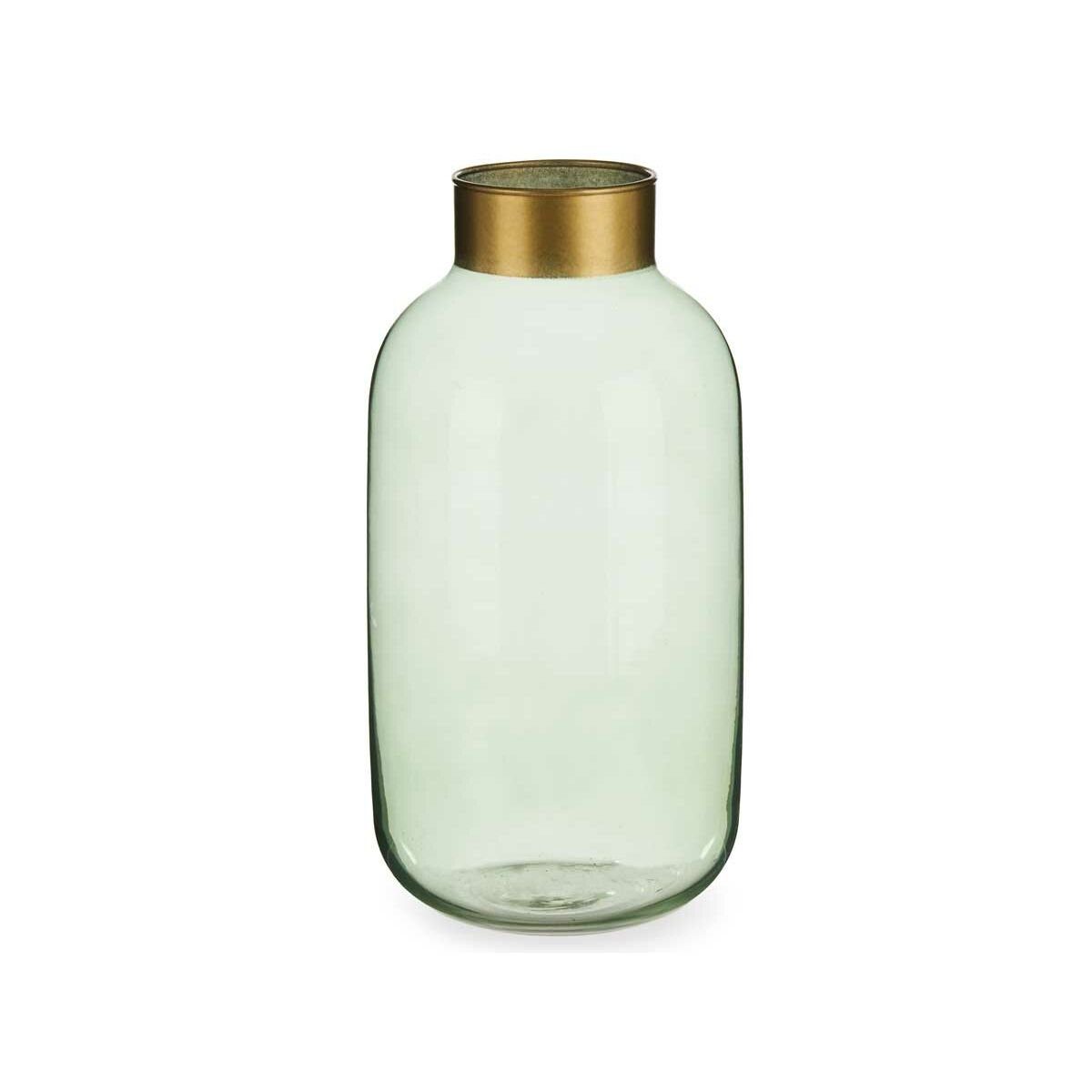 Gift Decor Dekovase x 14,5 29,5 cm Stück Glas Vase grün 14,5 6 Gold x